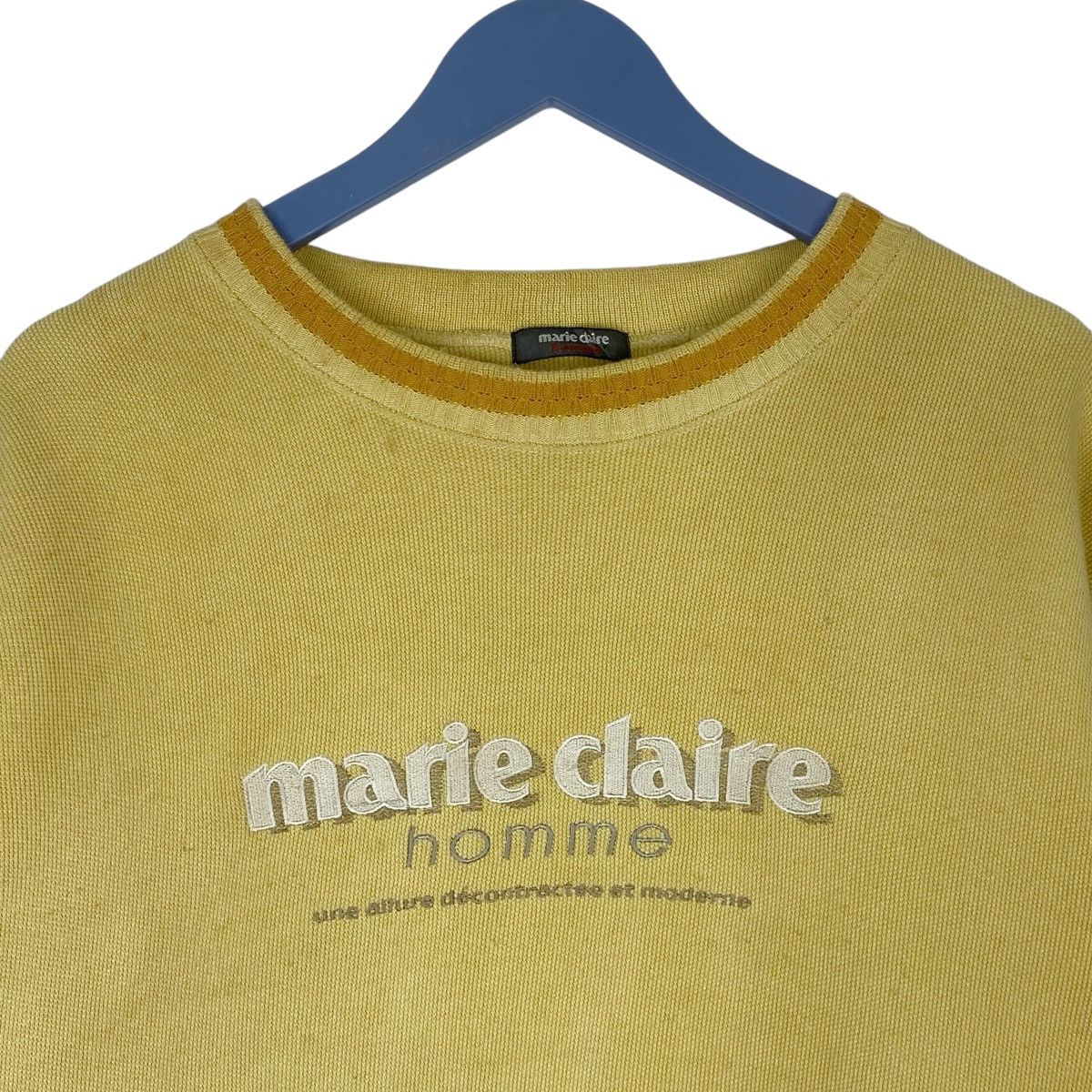Designer × Vintage Marie Claire Homme Embroidered Sweatshirt Crewneck Pullover Size US L / EU 52-54 / 3 - 2 Thumbnail