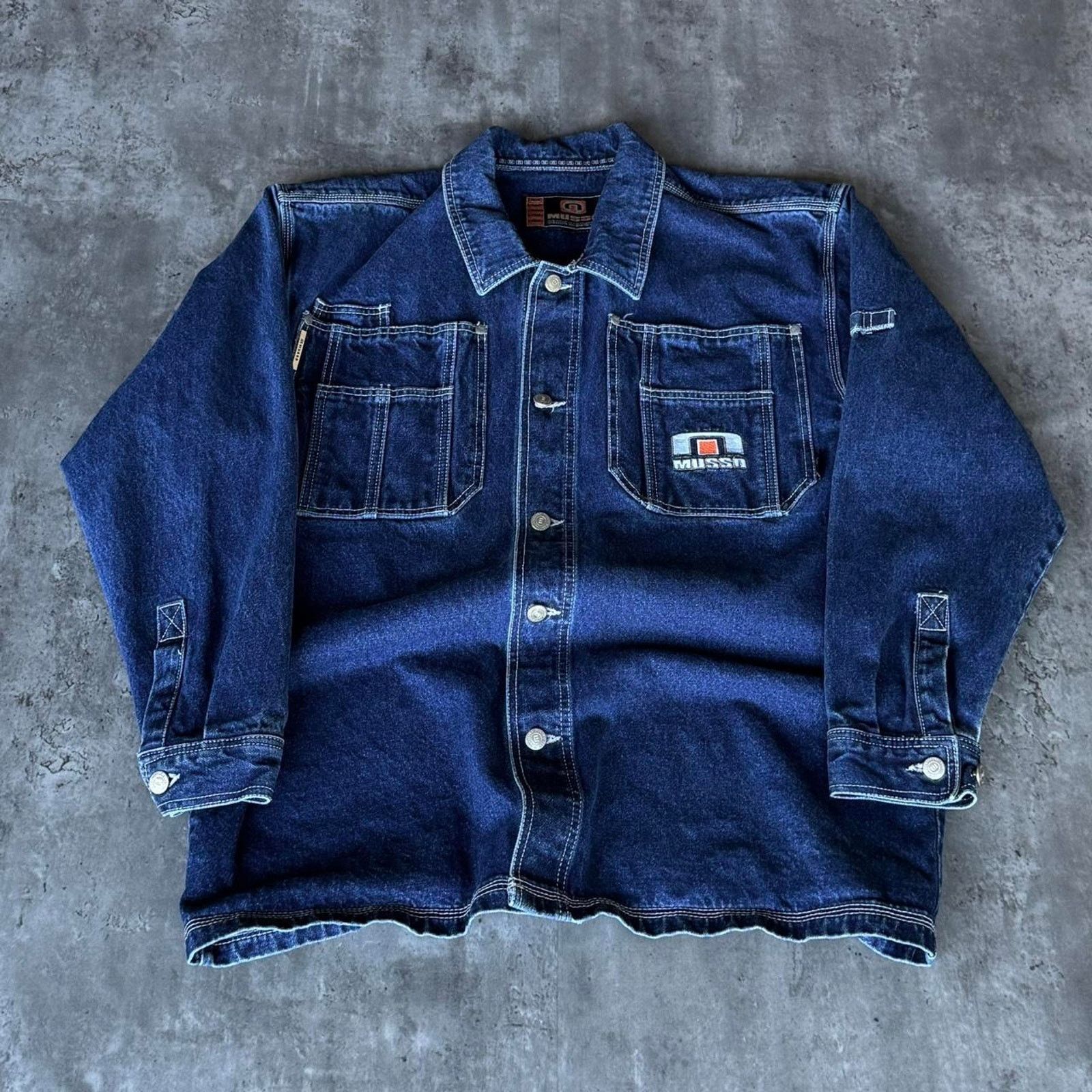 JNCO × Japanese Brand × Vintage Vintage Y2K Jnco Style Embroidered Baggy Denim Jacket Size US M / EU 48-50 / 2 - 1 Thumbnail