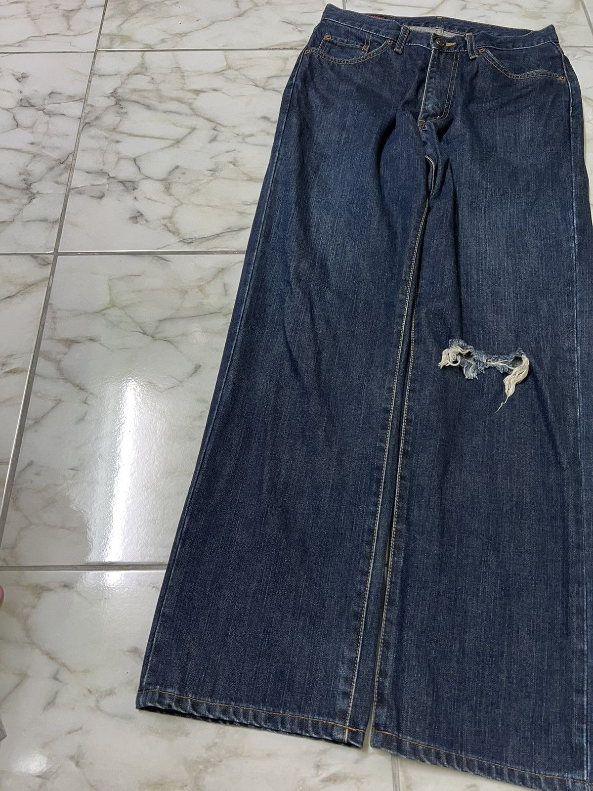 Edwin × If Six Was Nine × Japanese Brand 💥Baggy💥Vintage Edwin 503z Washed Distress Jean Size US 29 - 3 Thumbnail