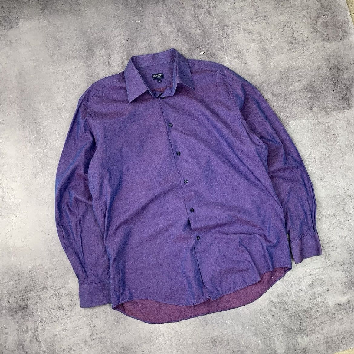 Rare! Kenzo Gradient Vintage Homme Shirt Button Up 90s