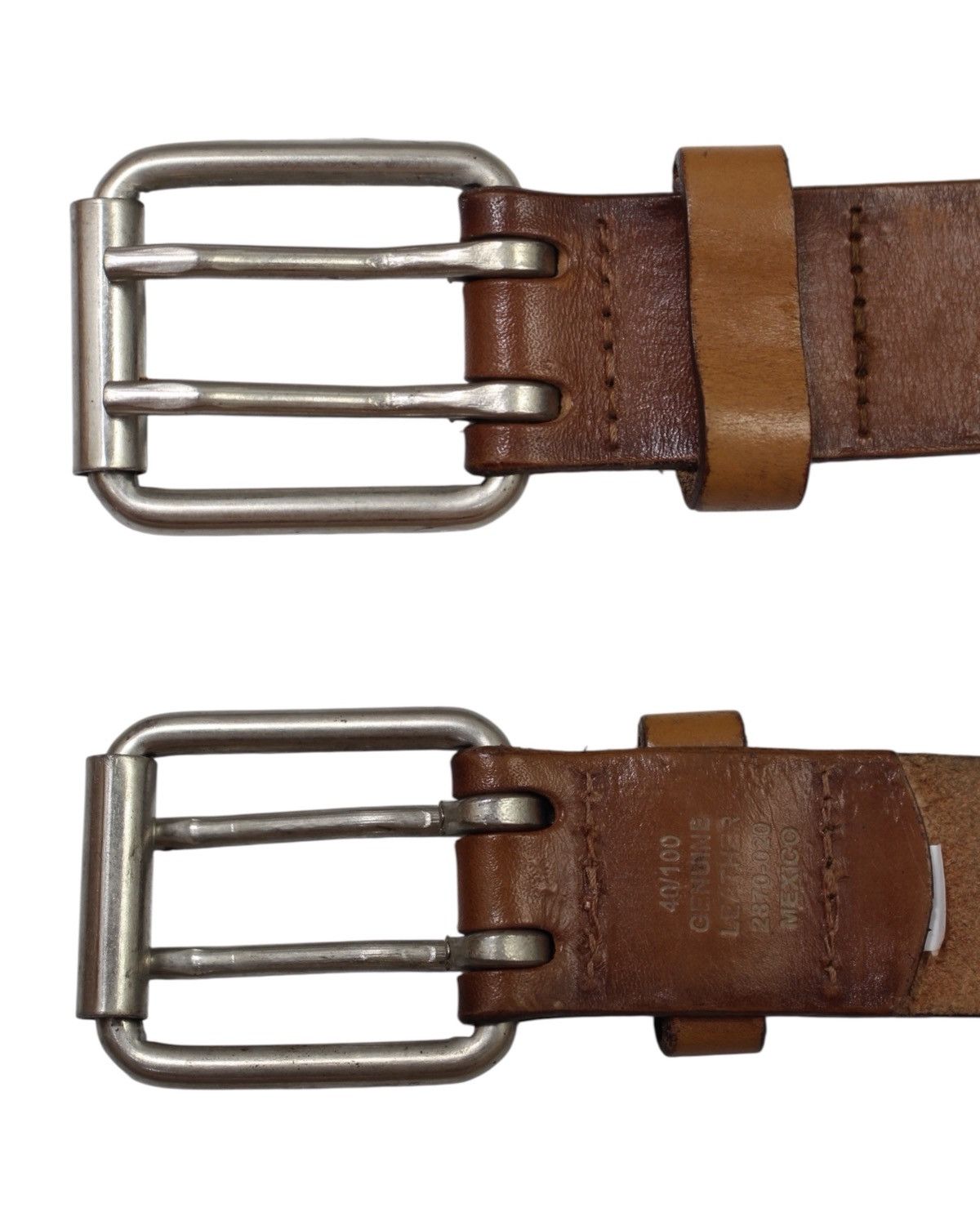 Hysteric Glamour 2000S DOUBLE PRONG PERFORATED LEATHER BELT Size ONE SIZE - 4 Thumbnail
