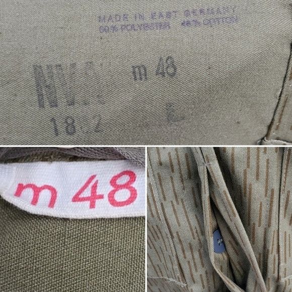 Vintage East Germany Raindrop Rain Camo Camouflage Military Coat Size US M / EU 48-50 / 2 - 4 Thumbnail