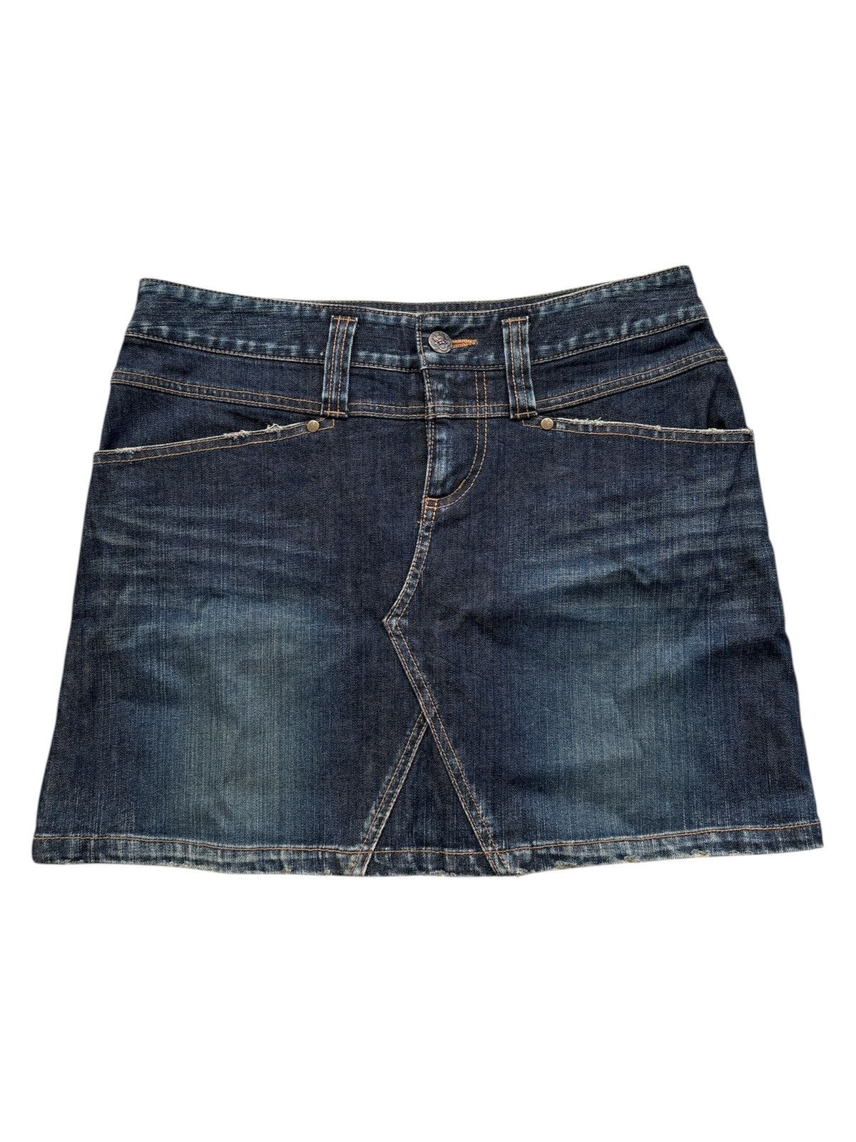 Vivienne Tam Y2K Dragon Embroidered Denim Mini Skirt Size 30" / US 8 / IT 44 - 3 Thumbnail