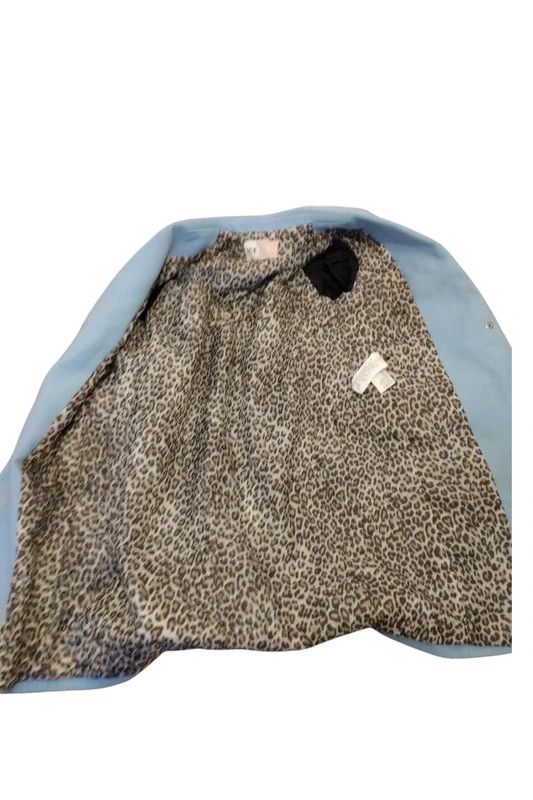 Iceberg Ice Play by Iceberg Baby Blue Pixel Art Coat Size L / US 10 / IT 46 - 6 Thumbnail