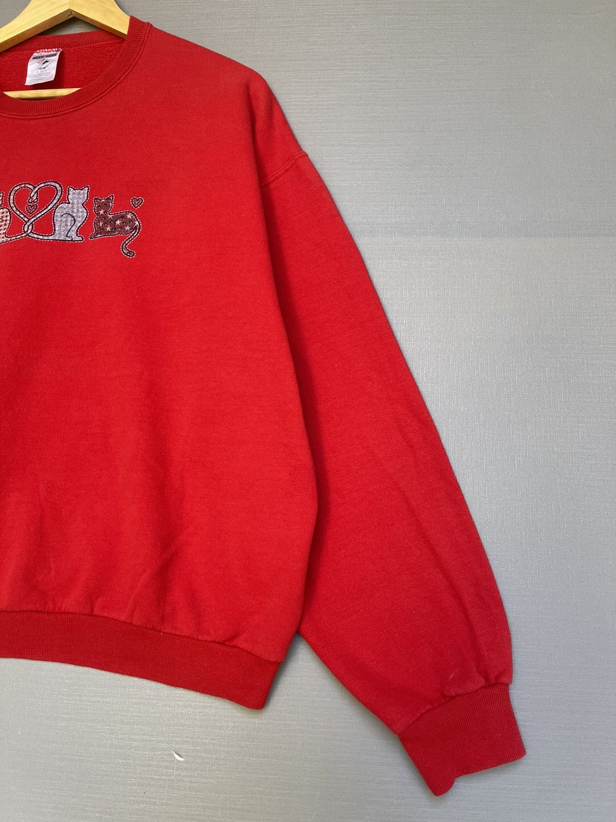 Vintage Vintage Love Cats Sweatshirt Size US XL / EU 56 / 4 - 2 Thumbnail