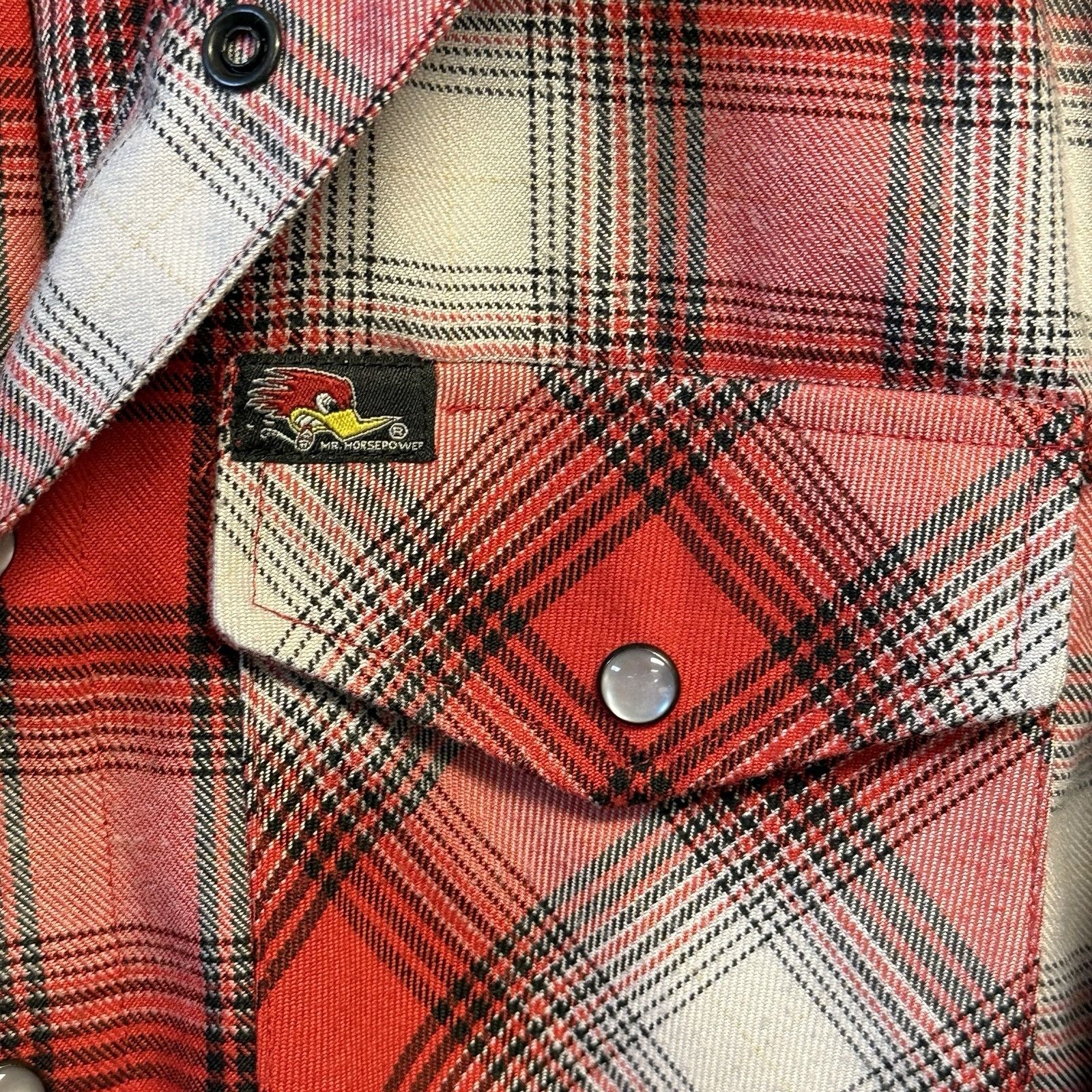 Dixxon Dixxon Flannel Co Mr Horsepower Shirt Mens XS 18.5x27 Red Lo Size US XS / EU 42 / 0 - 5 Thumbnail