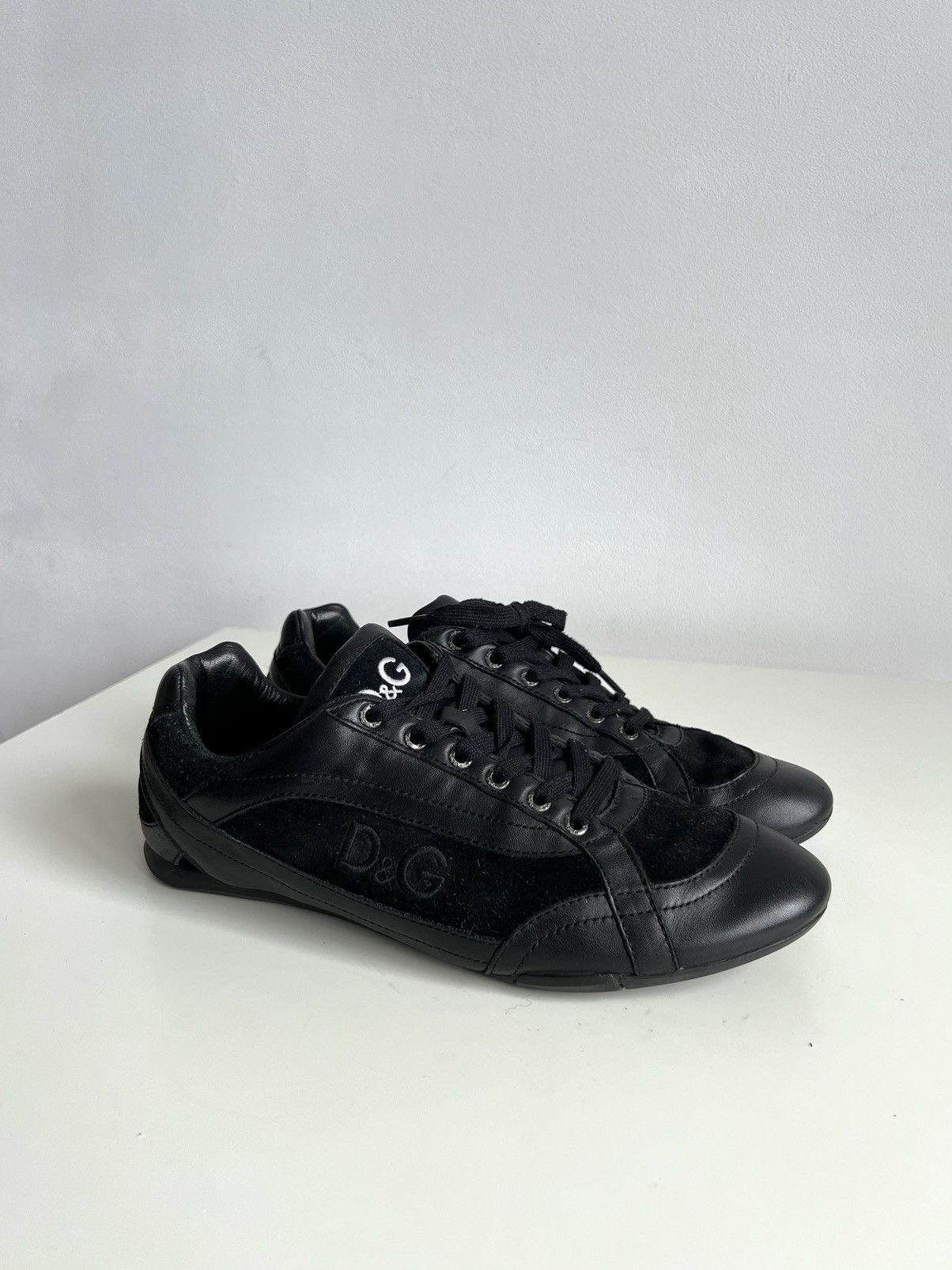 Dolce & Gabbana 🔥 Vintage 00s Dolce&Gabbana Spider Low-top Leather Sneakers Size US 7.5 / EU 40-41 - 17 Thumbnail