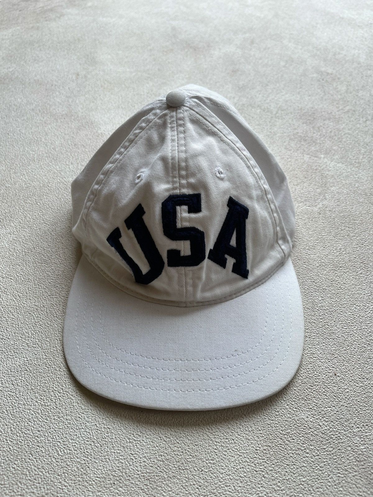 Polo Ralph Lauren Vintage Polo Ralph Lauren Snapback White Size 30 - 1 Thumbnail
