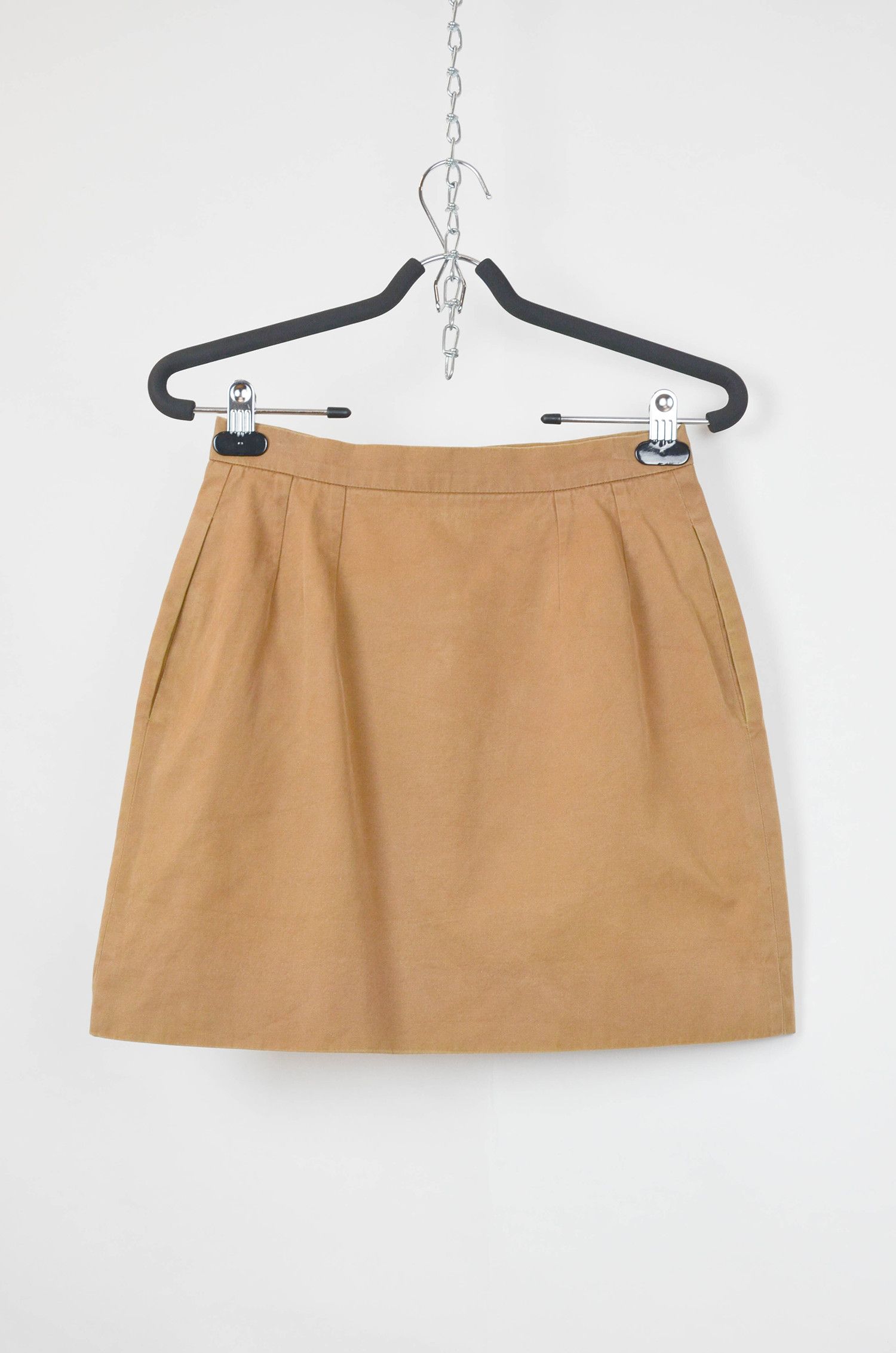 Prada PRADA A-Line Front Buttons Brown Mini Skirt - 42 Size 28" / US 6 / IT 42 - 2 Thumbnail