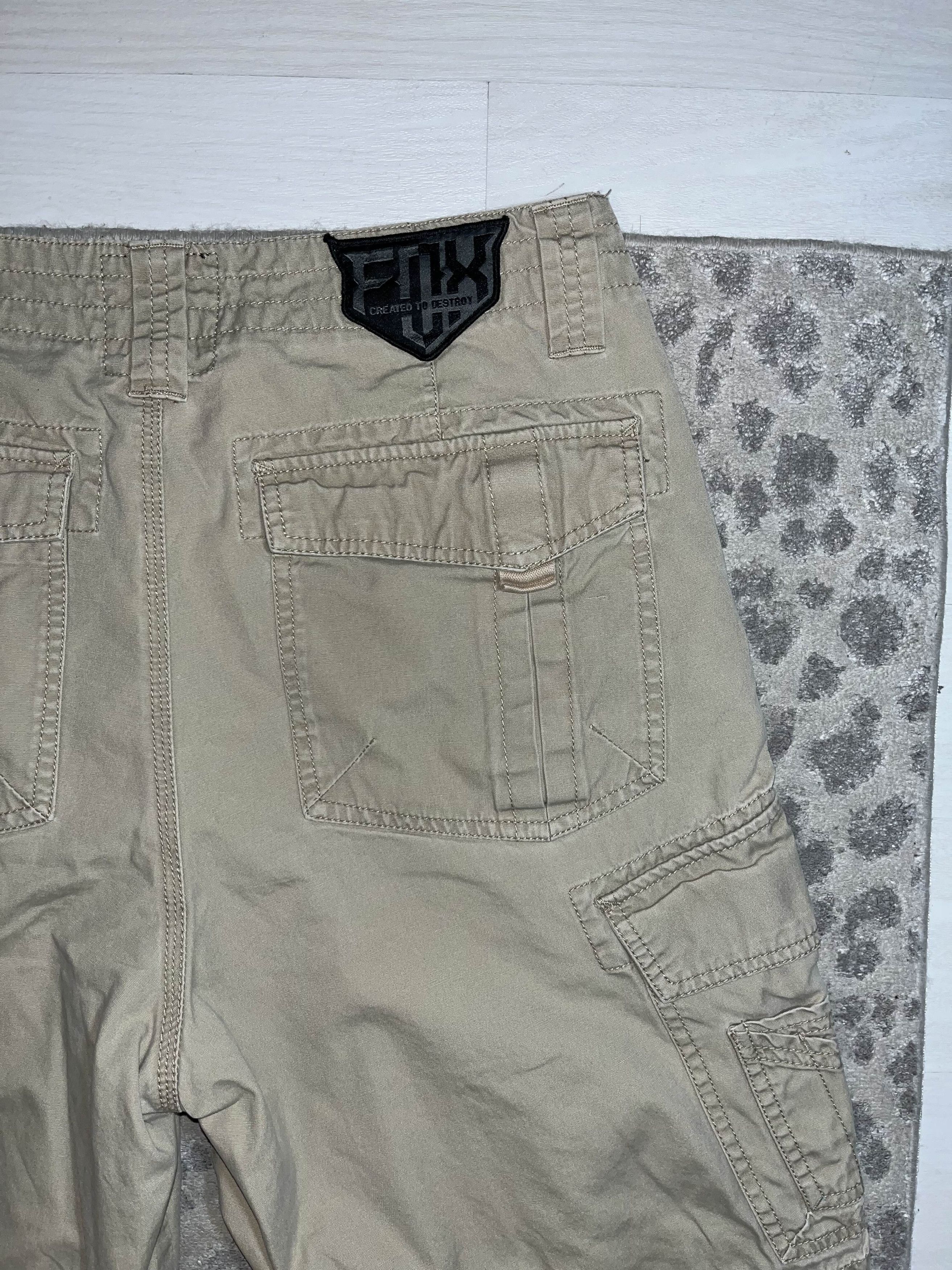 Fox Racing Y2K Fox Racing Khaki Cargo Shorts Size US 32 / EU 48 - 7 Thumbnail