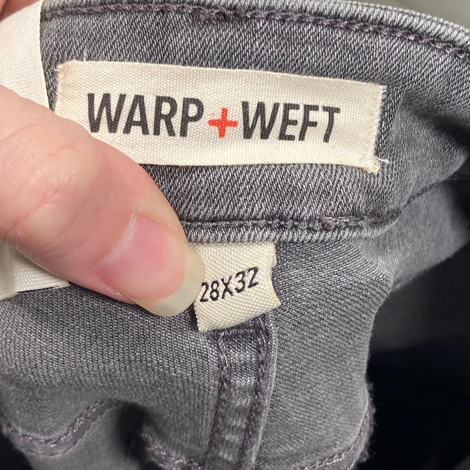 Warpweft Company Warp + Weft ORD Chicago Straight Gray Smoke Jeans Size 28x32 Size US 28 / EU 44 - 3 Thumbnail