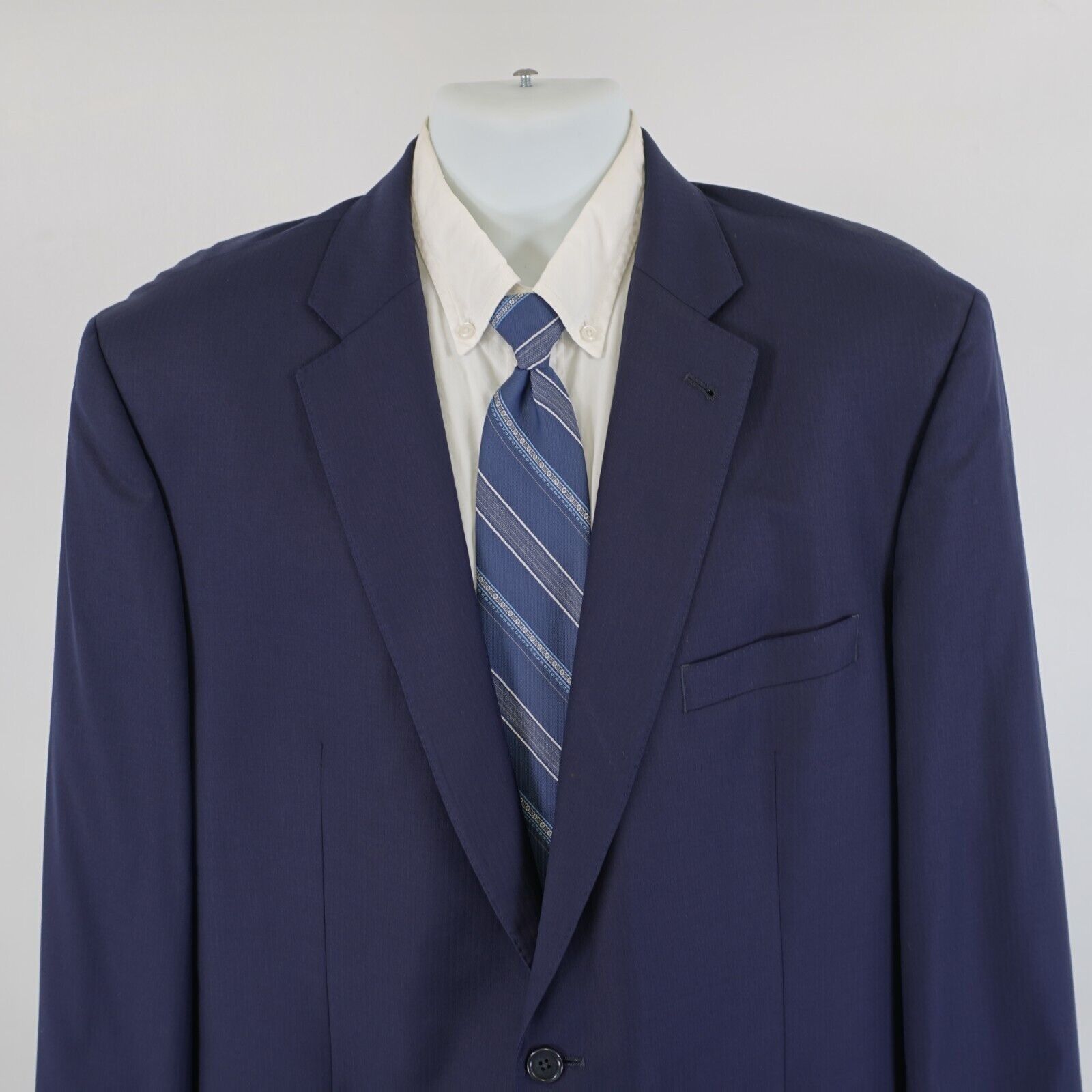 Jos. A. Bank Jos A Bank Signature Gold Wool Blue Herringbone 44L / Slim 4 Size 44L - 1 Thumbnail