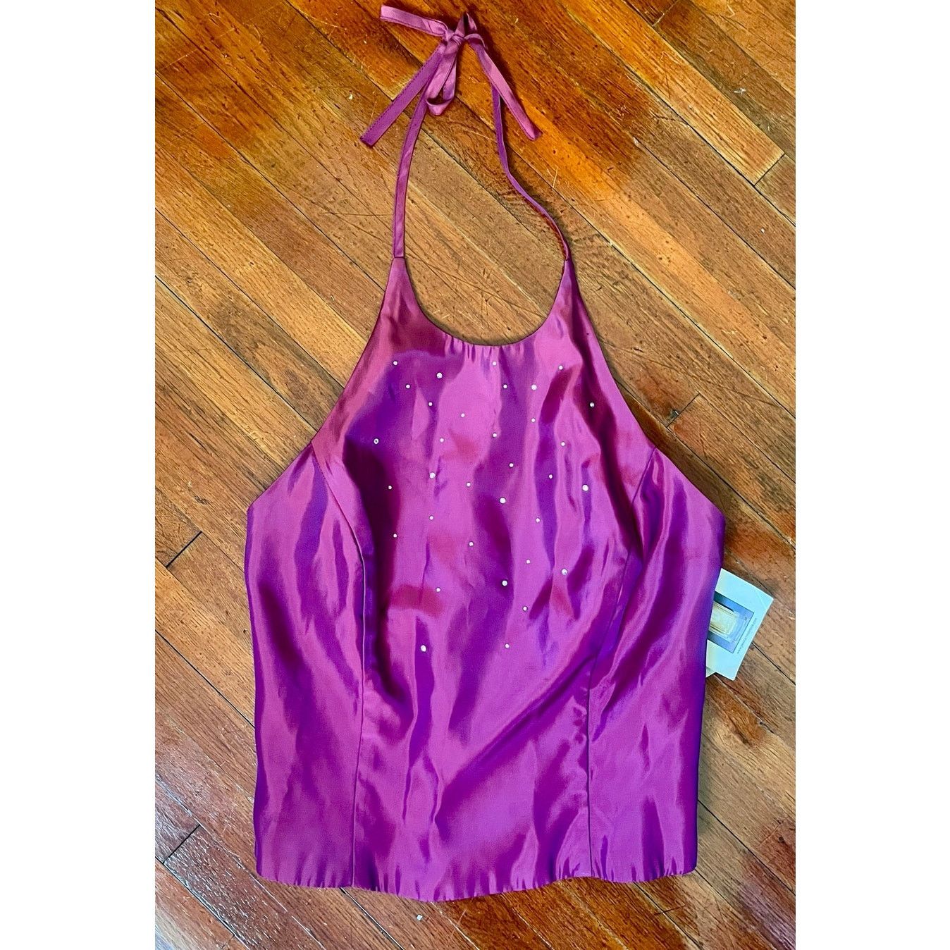 Jessica McClintock Deadstock Vtg Jessica McClintock Gunne Sax Fuschia Halter XS Size XS / US 0-2 / IT 36-38 - 7 Thumbnail