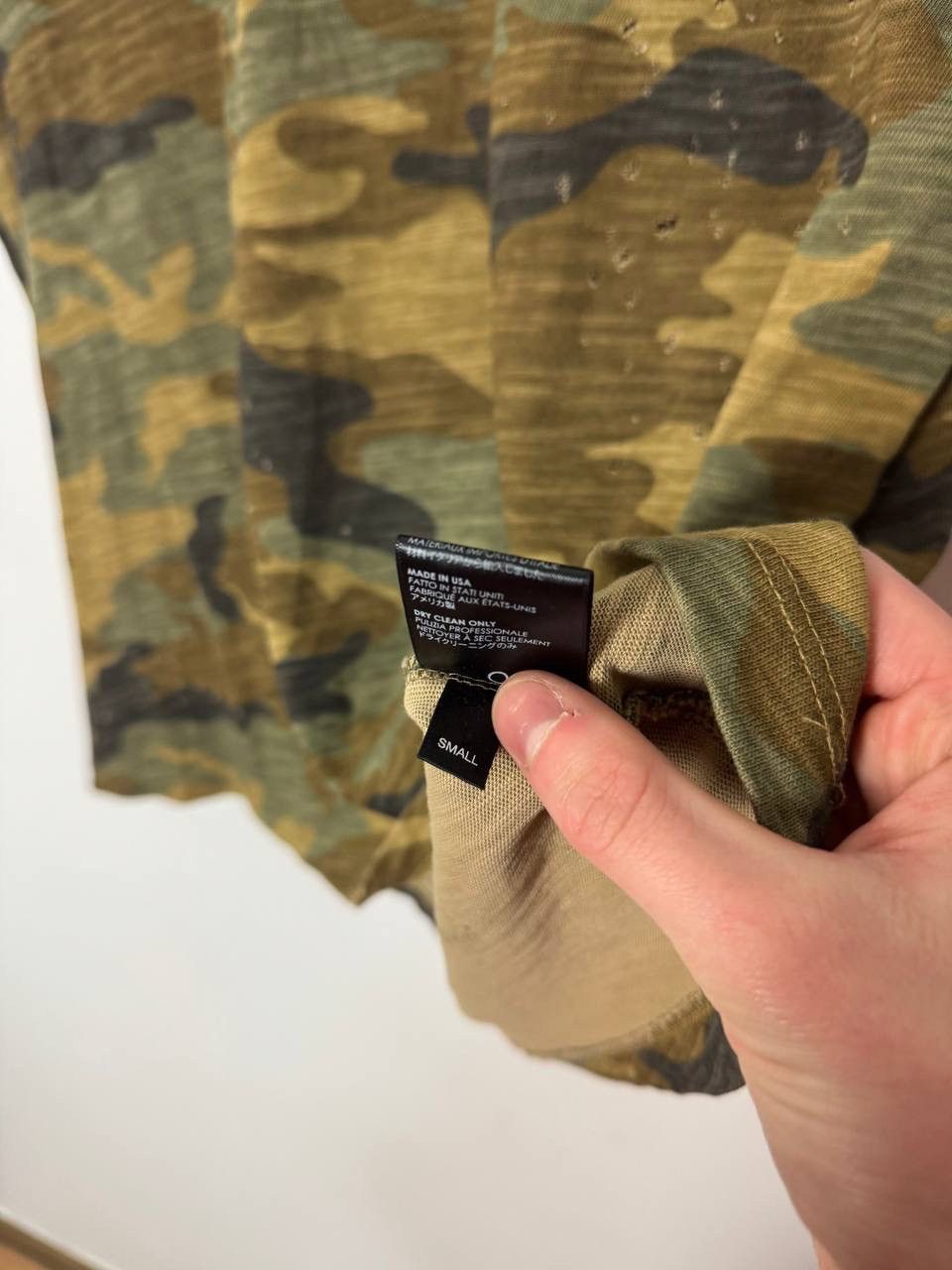 Amiri FW17 Amiri camo shotgun oversized tee Size US S / EU 44-46 / 1 - 15 Thumbnail