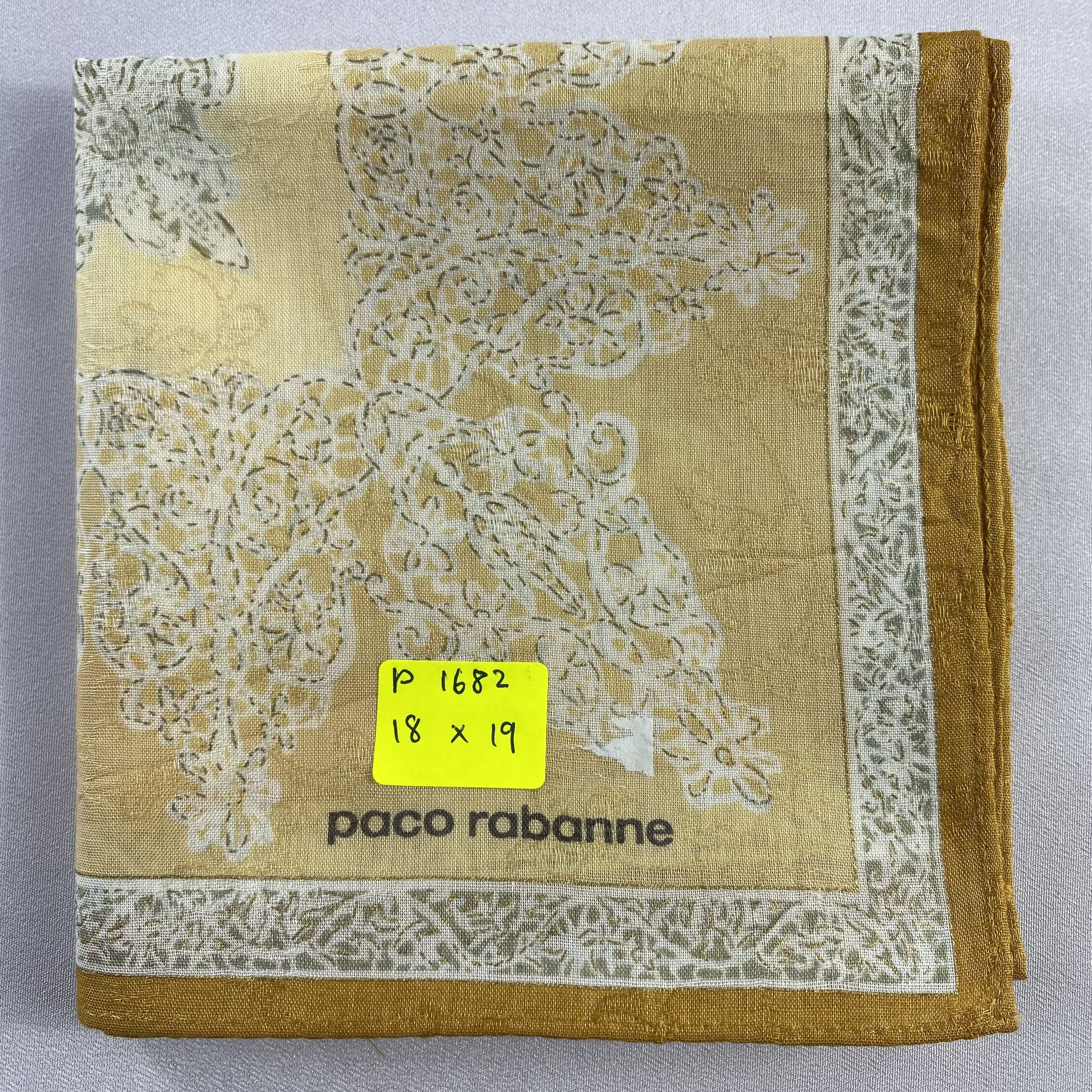 Vintage Paco Rabanne Handkerchief / Neckerchief / Bandana-P1682 Size ONE SIZE - 5 Thumbnail