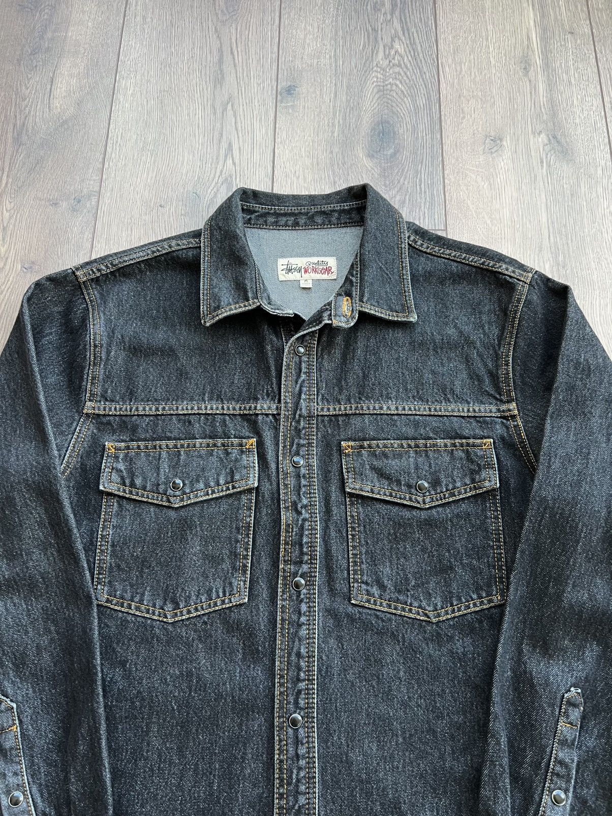 Stussy Stussy Raw Denim Boxy Western Shirt Medium Size US M / EU 48-50 / 2 - 4 Thumbnail
