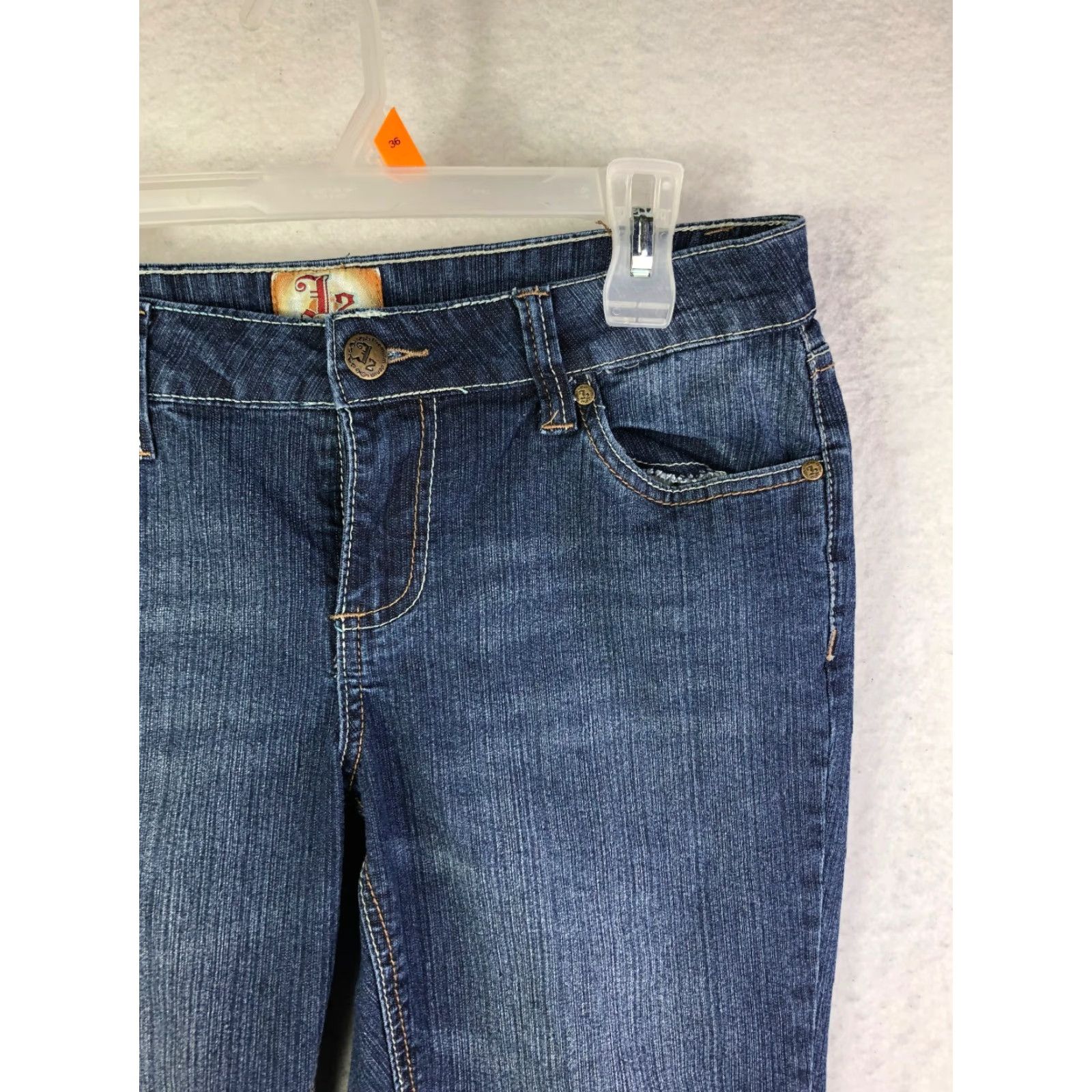 Vintage VINTAGE Jou Jou Jeans Mid Rise Straight Leg Womens Size 8 Dark Wash Blue Denim Jeans Size 30" / US 8 / IT 44 - 3 Thumbnail
