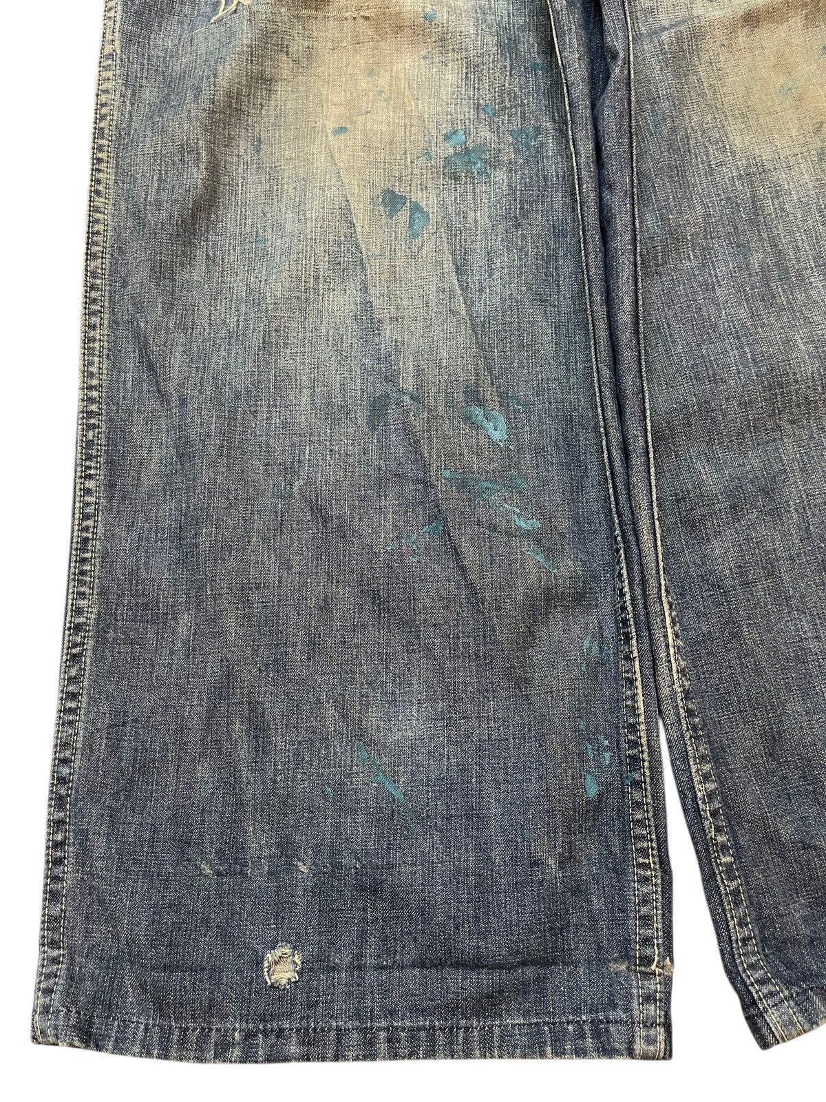 Post Overalls Vintage Japan Post Overall Mud Wash Style Ripped Baggy Jeans Size US 30 / EU 46 - 7 Thumbnail