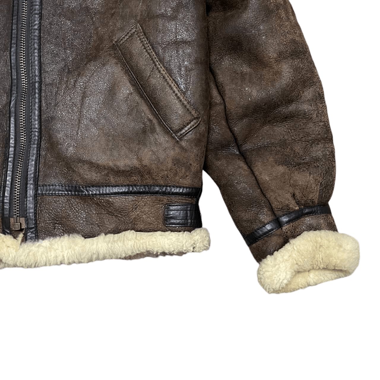 Harley Davidson Vintage Harley Davidson Motorcycle Sheepskin Leather Jacket Size US S / EU 44-46 / 1 - 4 Thumbnail