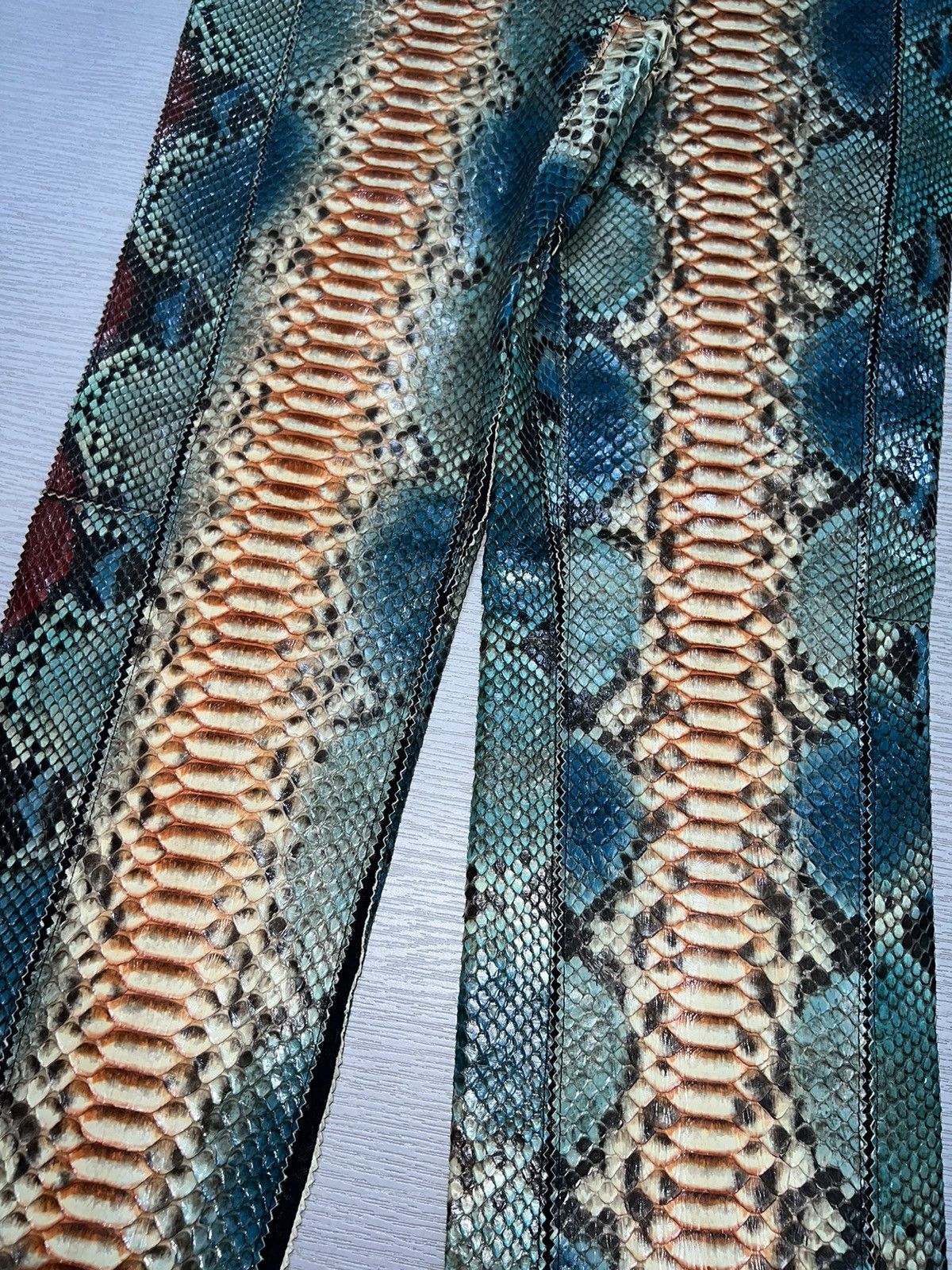 Jean Paul Gaultier Jean Paul Gaultier - S/S 2007 - Phyton Snake Skin Trousers Size US 30 / EU 46 - 8 Thumbnail