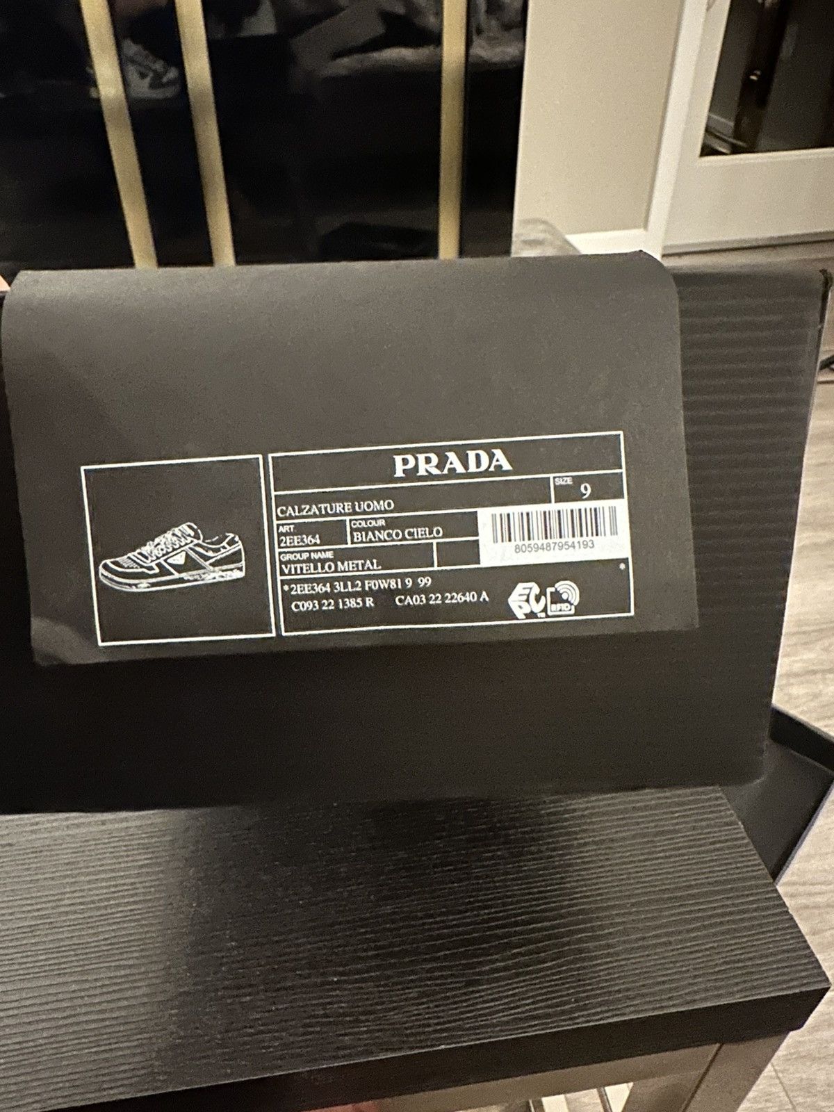 Prada Prada Downtown Leather Sneakers Rare Metallic Blue! Size 9 Size US 9 / EU 42 - 7 Thumbnail