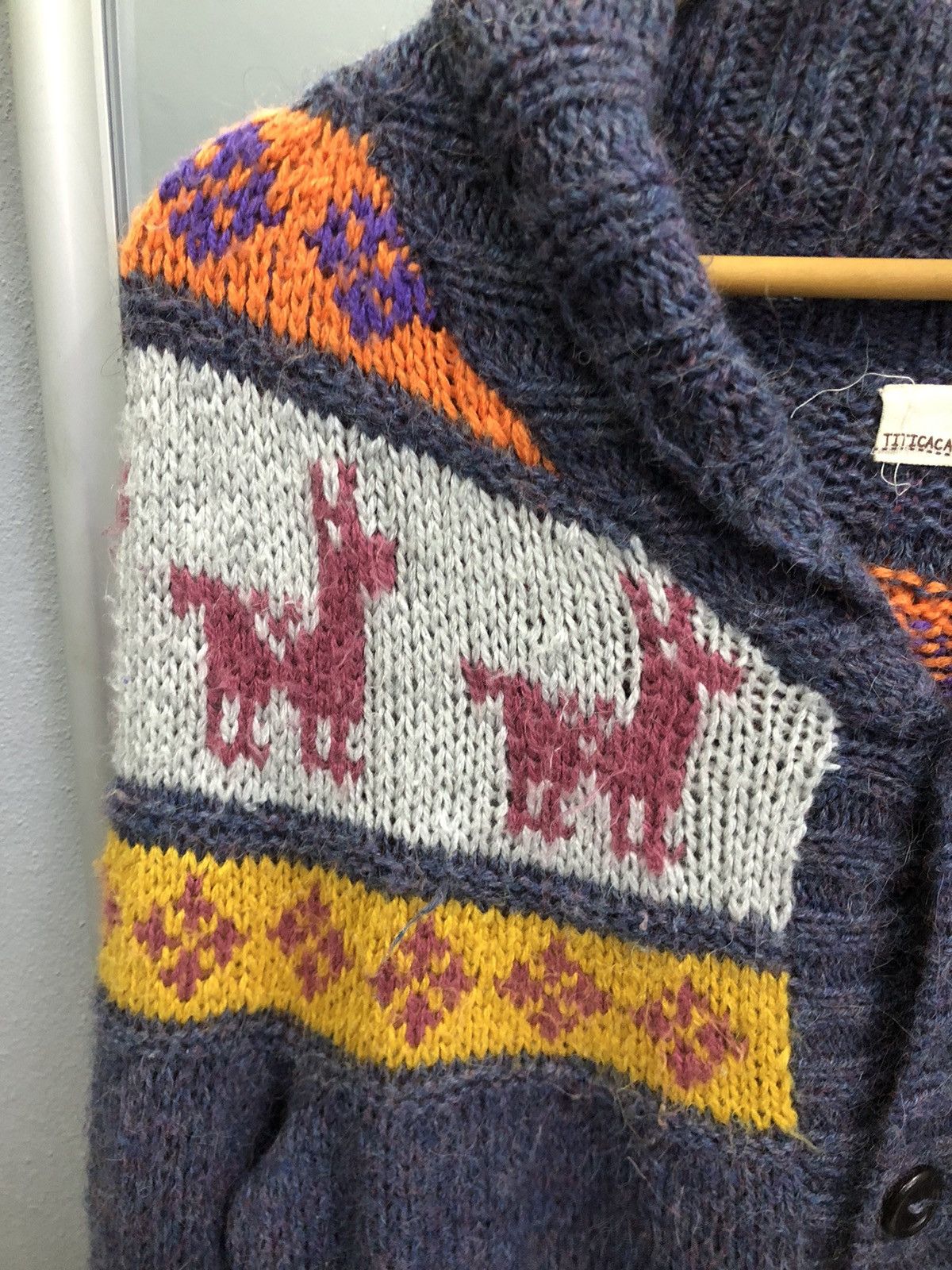 Japanese Brand Titicaca Alpaca Wool Llama Knit Cardigan Vintage Size US M / EU 48-50 / 2 - 6 Thumbnail