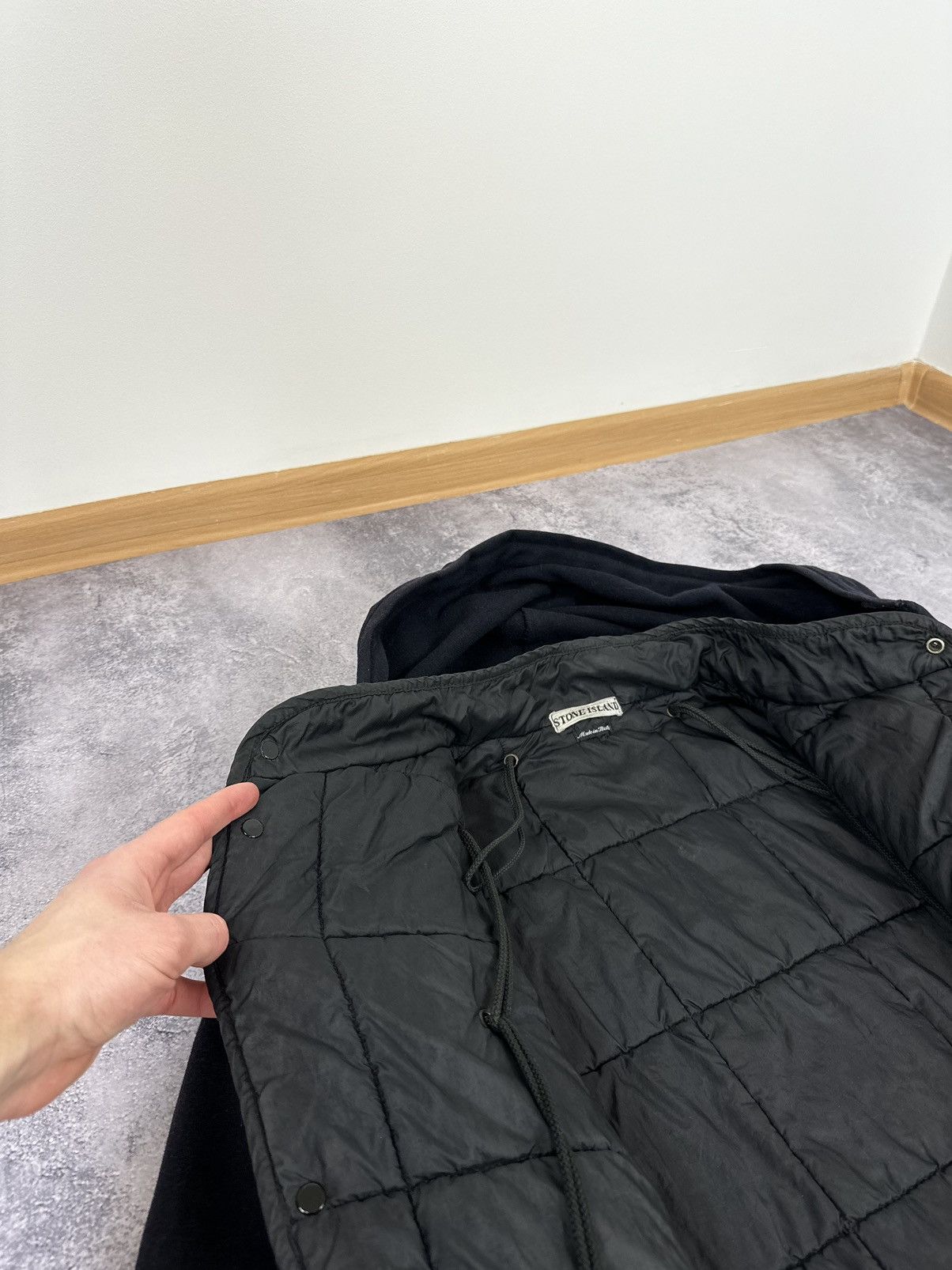 Massimo Osti Vintage 1998 Stone Island Archival Wool Hooded Long Coat Size US XL / EU 56 / 4 - 20 Thumbnail