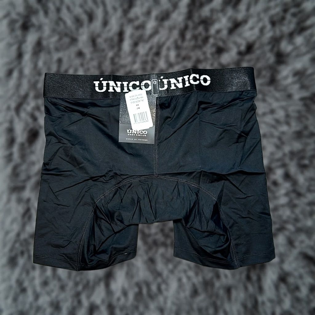 Vintage Unico Boxer Brief - M Medium Underwear Men Black NWT UF1271 Size 40R - 1 Thumbnail