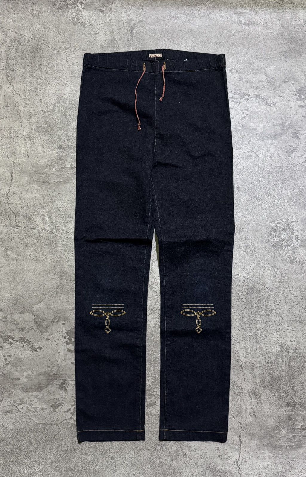 Kapital Embroidery Skinny Sweat Pants