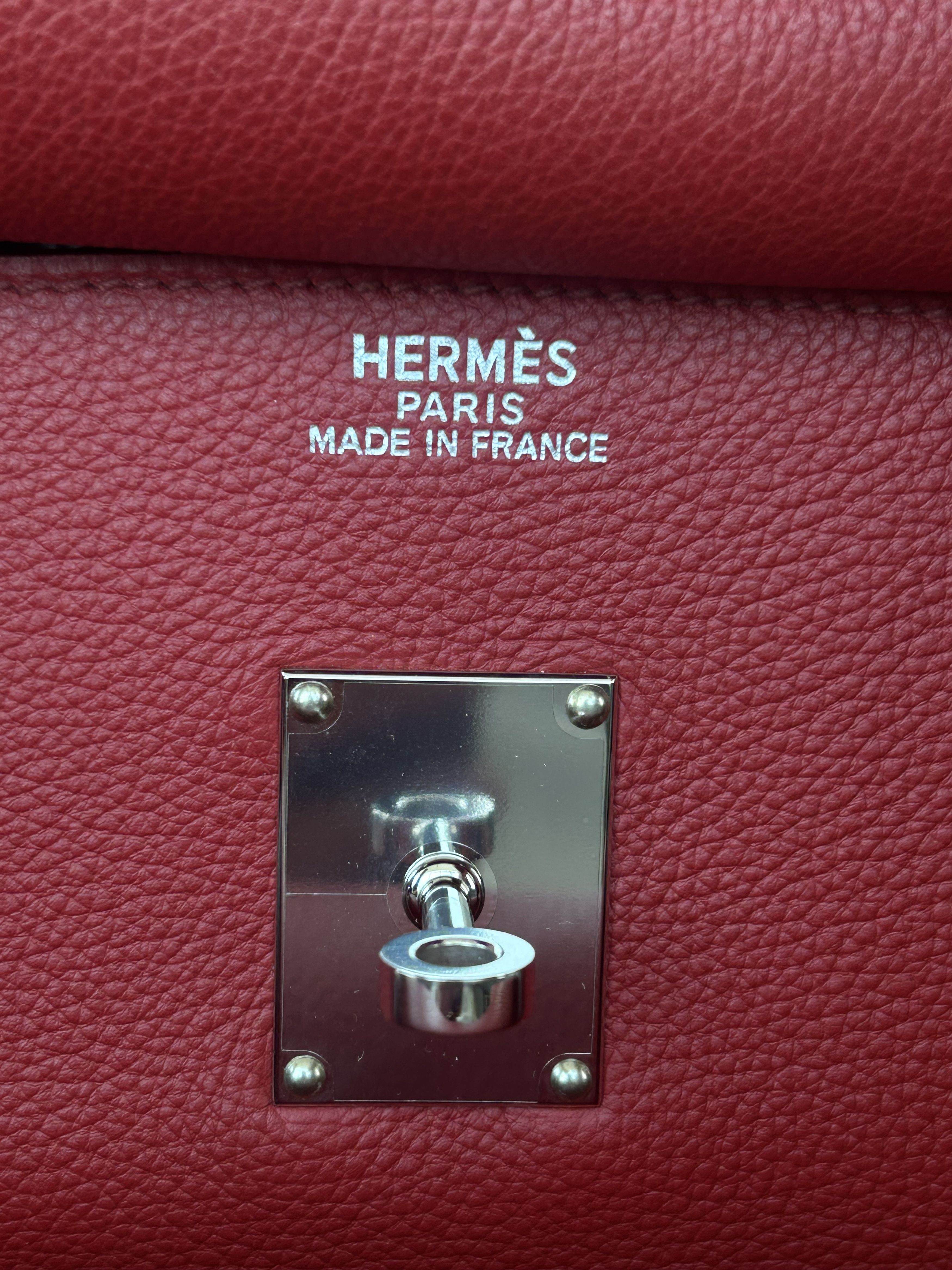Hermes Hermes Red Togo & Palladium Hardware HAC Birkin 50 Size ONE SIZE - 7 Thumbnail
