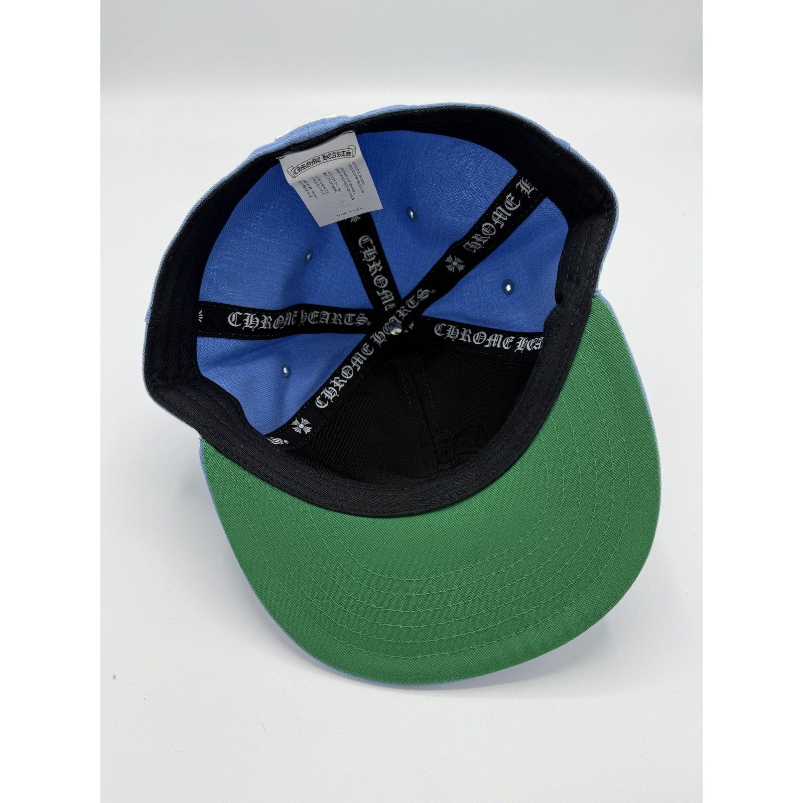 Chrome Hearts CH CHROME 7 3/8 HEARTS BLUE HEART HAT LOVE YOU FITTED Size ONE SIZE - 9 Thumbnail