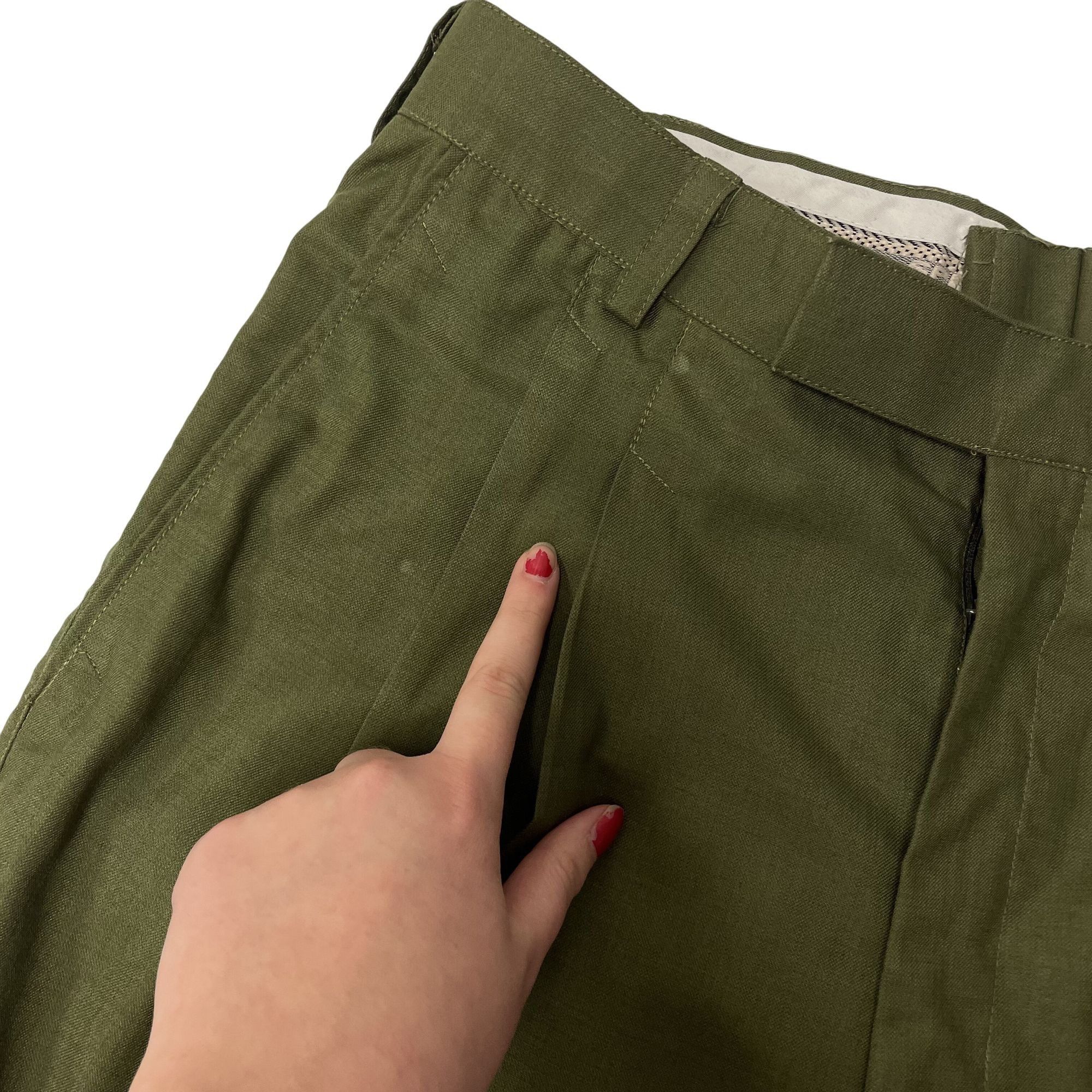 Other Vtg NL New Libas GREEN Dress Pants PLEATED Slacks Size US 34 / EU 50 - 10 Thumbnail