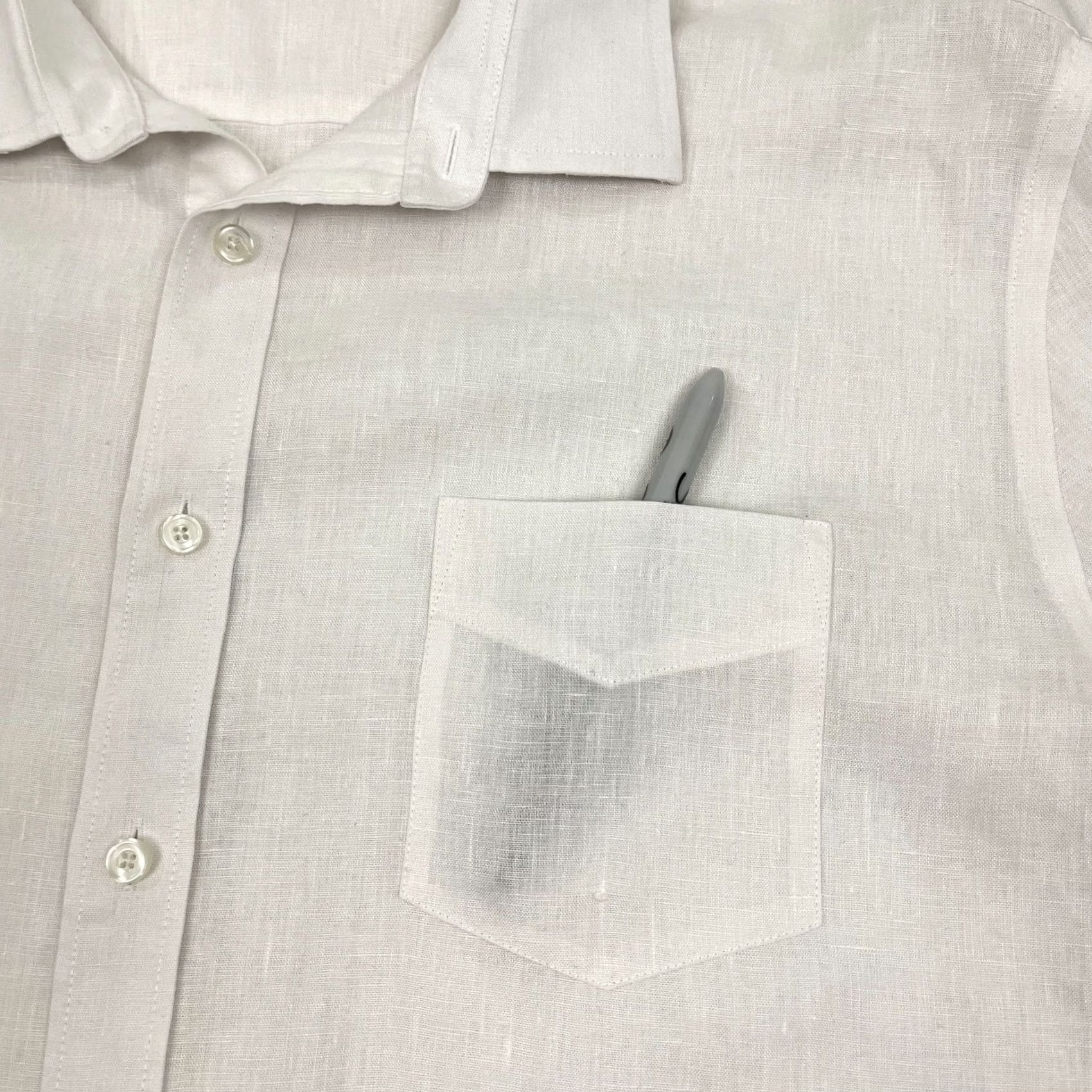 UNTUCKit UNTUCKit Shirt Mens 2XL Tall White Linen Button-Up Casual Preppy SS Shirt 2XL Tall Mens White Linen Button-Up UNTUCKit Size US XXL / EU 58 / 5 - 4 Thumbnail
