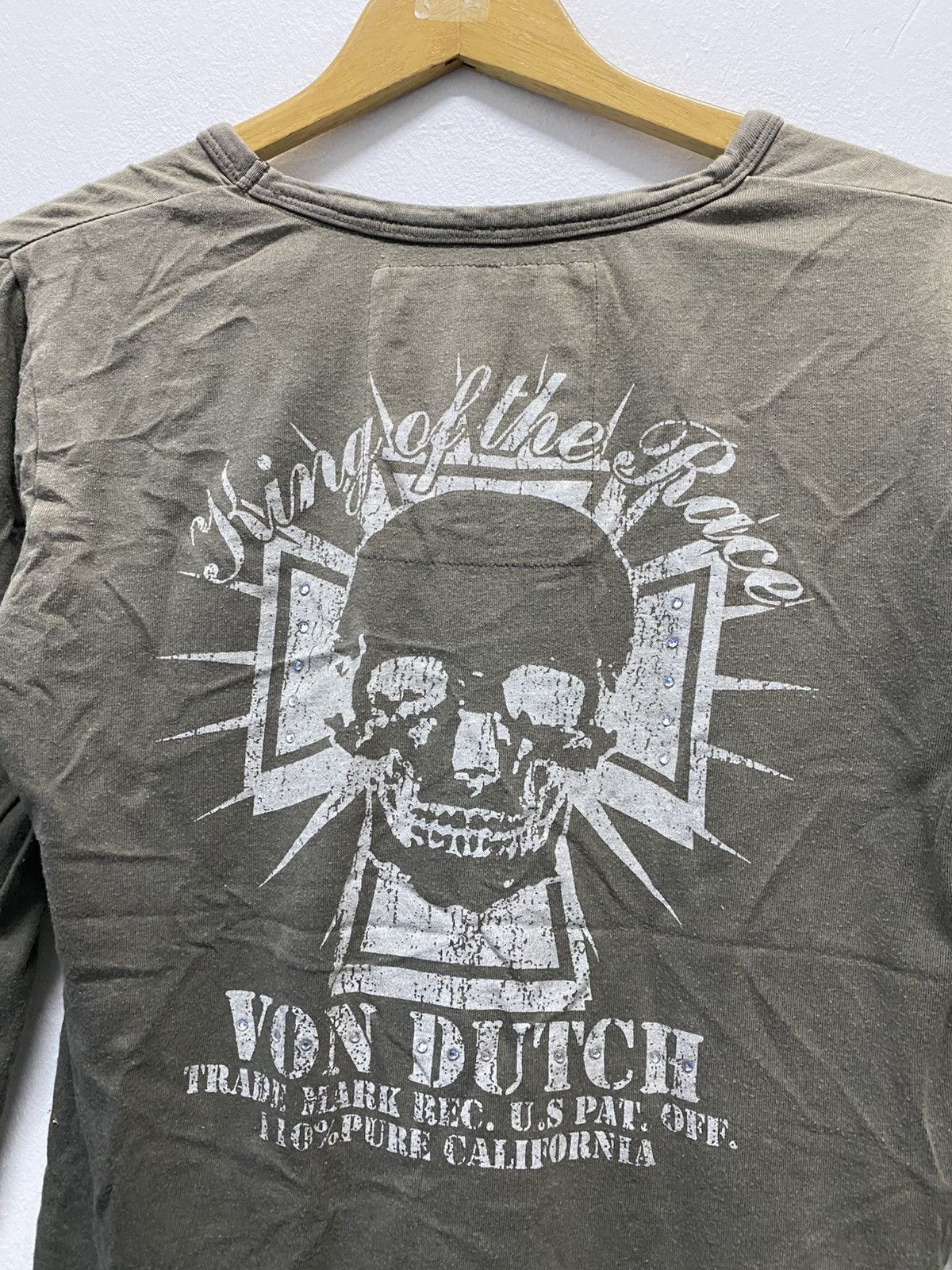 Other 2000s Von Dutch Glitter Skull Long Sleeve Size US S / EU 44-46 / 1 - 7 Thumbnail