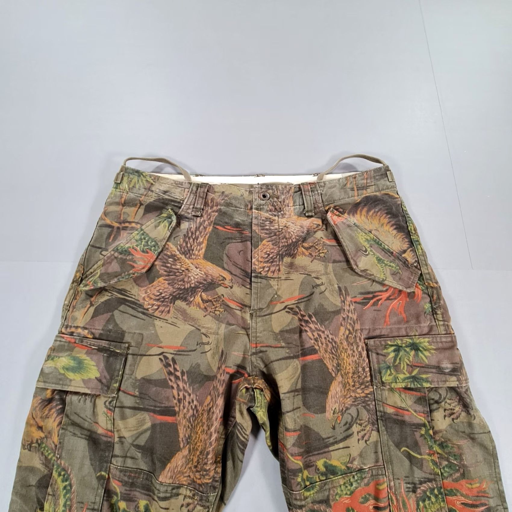 Polo Ralph Lauren Polo Ralph Lauren Mens Cargo Trousers Green W32 L32 Camo Paratrooper Dragon Shirt? Size US XS / EU 42 / 0 - 2 Thumbnail