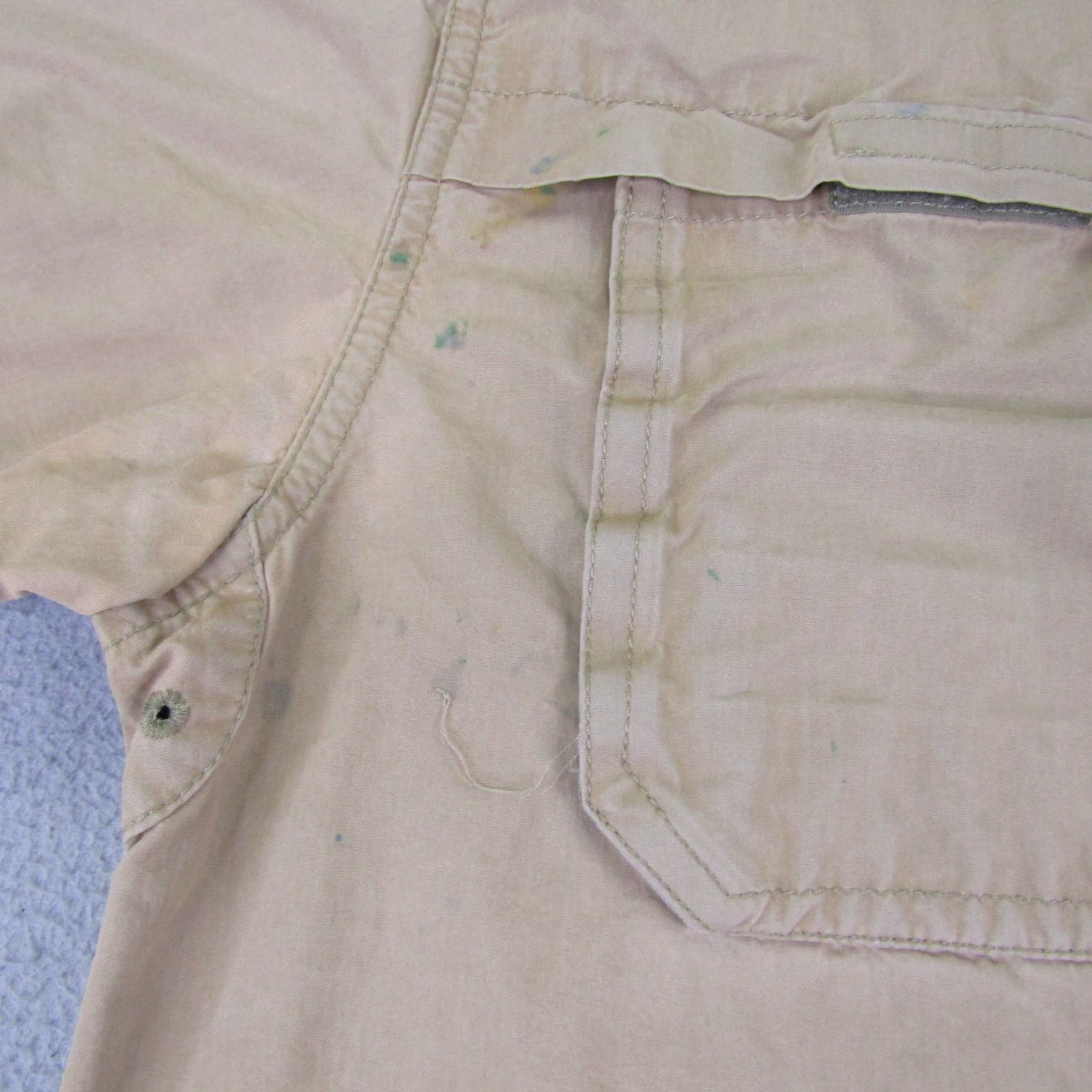 Eddie Bauer Eddie Bauer Sport Shop Button-Up Shirt Mens M Khaki Tan Beige Cotton Blend Short Sleeve Collared Pocket Outdoor Size US M / EU 48-50 / 2 - 3 Thumbnail