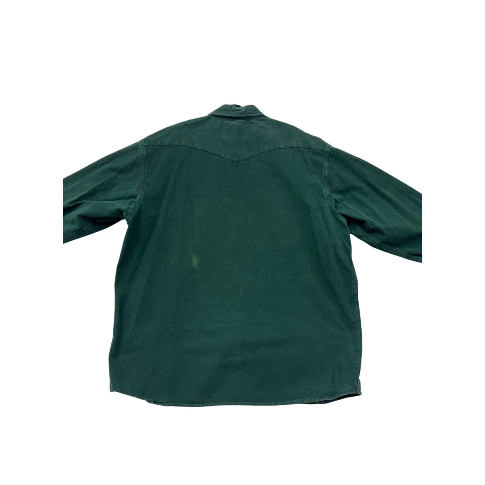 Vintage VINTAGE Field & Forest Western Shirt Button-Up 2XLT Mens Long Sleeve Cotton Green Buttton-Up Shirt? Size US XXL / EU 58 / 5 - 2 Thumbnail