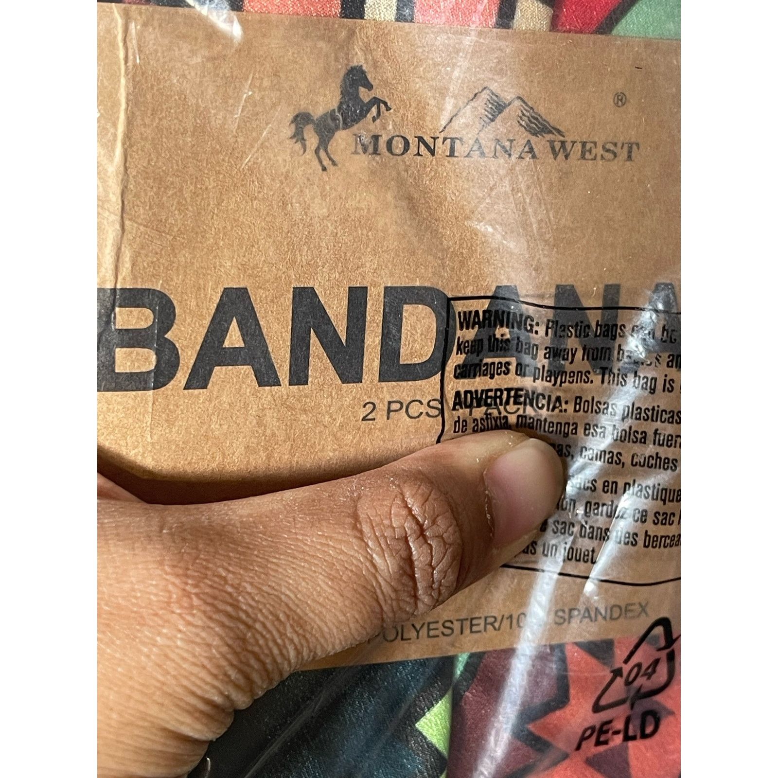 Unknown London Montana West Bandana Set Western Print Size 23x23 2PCS NWT Size ONE SIZE - 3 Thumbnail