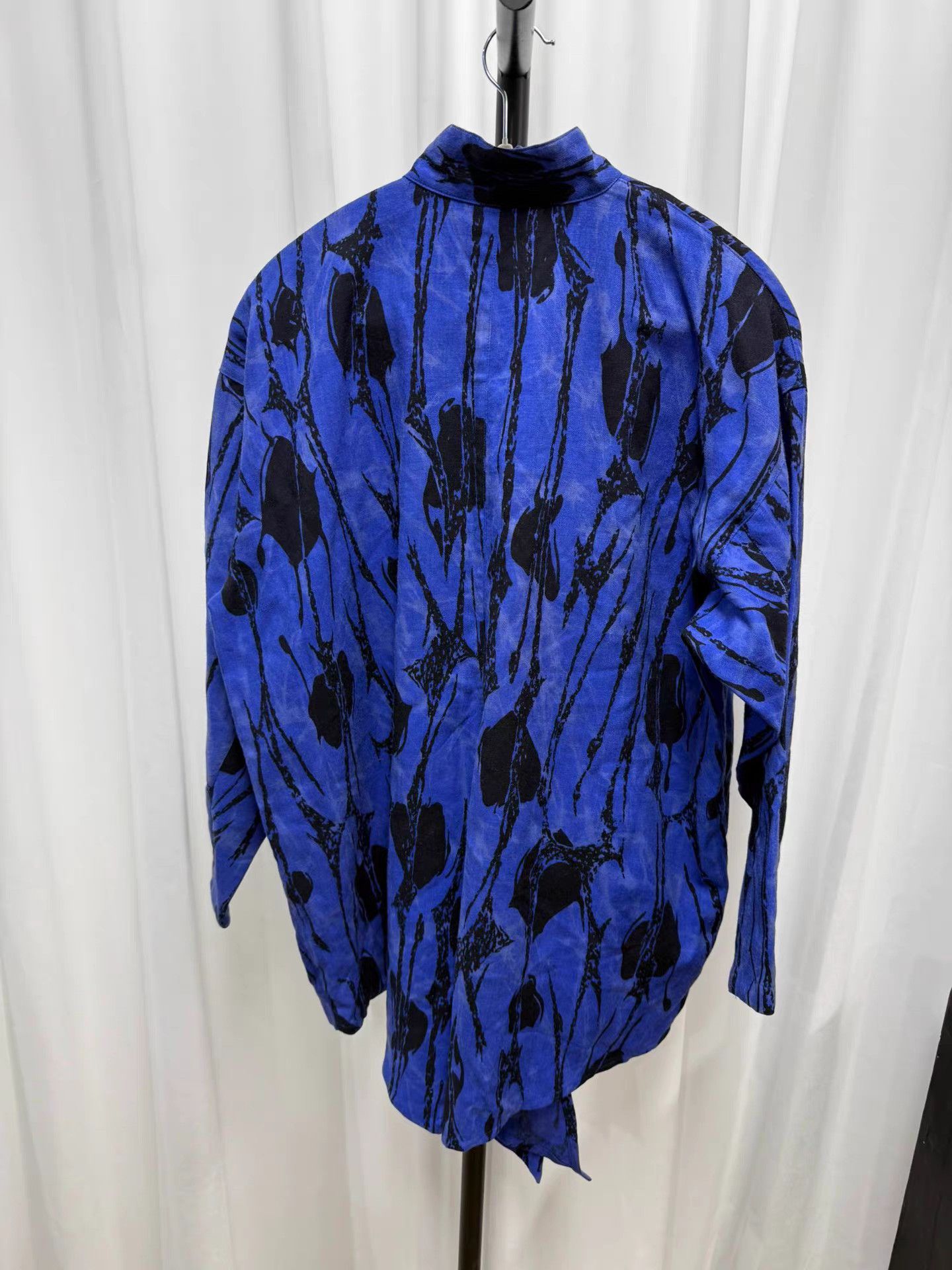 Issey Miyake Issey miyake Tie-Dye Print Asymmetric Hem Shirt K20 Size US XXL / EU 58 / 5 - 6 Thumbnail