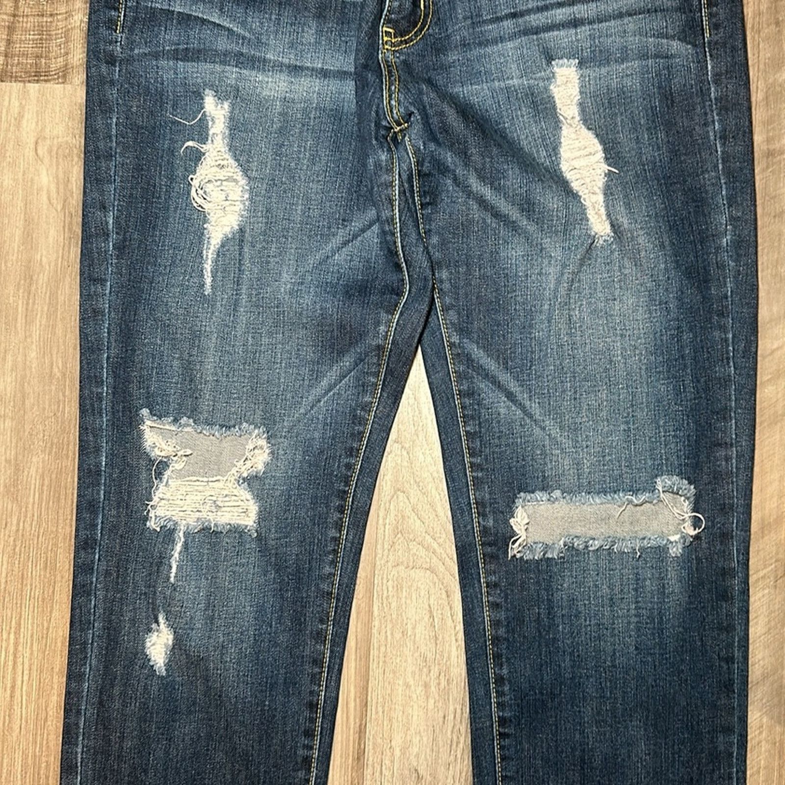 Other Just Black Distressed Boyfriend Jeans - 29 Size 29" - 5 Thumbnail