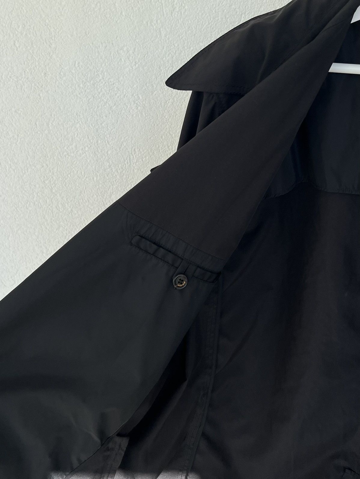 Miu Miu Miu Miu Asymetric Trench Coat nylon 50 XL XXL vintage Size XL / US 12-14 / IT 48-50 - 14 Thumbnail