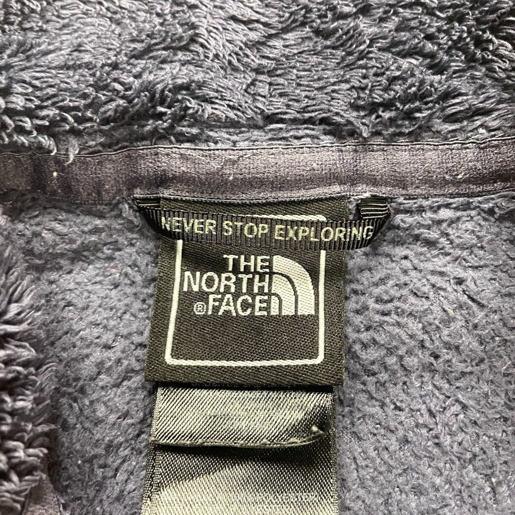 The North Face The North Face Jacket Women XS The North Face Osito C663 Fleece Mid-Length Long Sleeve Zip Pocket Blue White Full Zip Size XS / US 0-2 / IT 36-38 - 7 Thumbnail