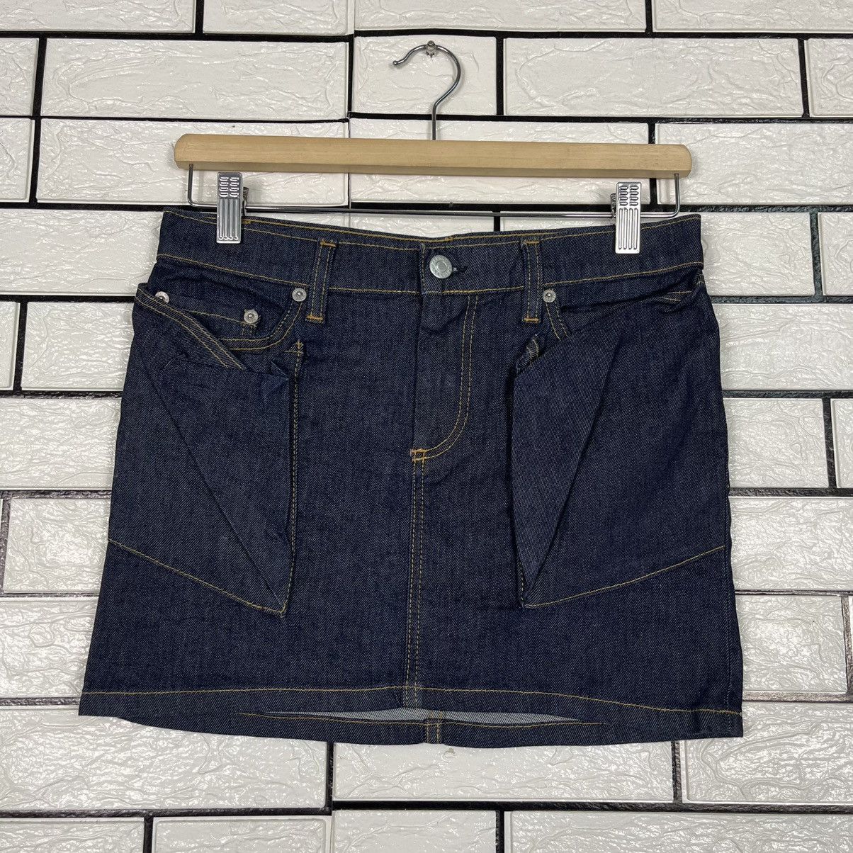 Japanese Brand Vintage Helmut Lang Denim Skirt Size 29" - 1 Thumbnail