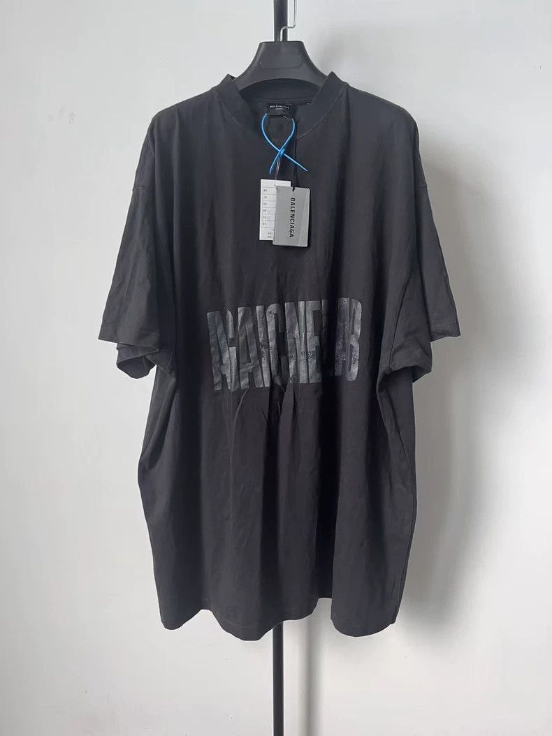 Balenciaga Balenciaga Monogrammed crewneck short sleeve T-shirt Size US XL / EU 56 / 4 - 1 Thumbnail