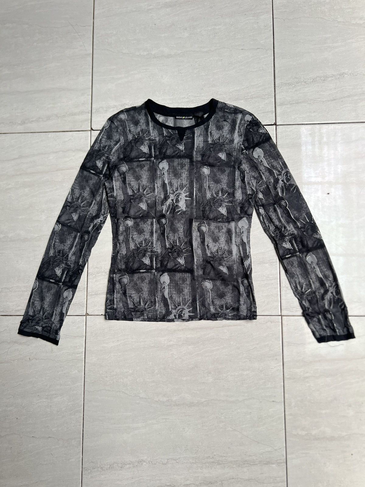 DKNY DKNY Jeans Mesh T-shirt Size US XS / EU 42 / 0 - 1 Thumbnail