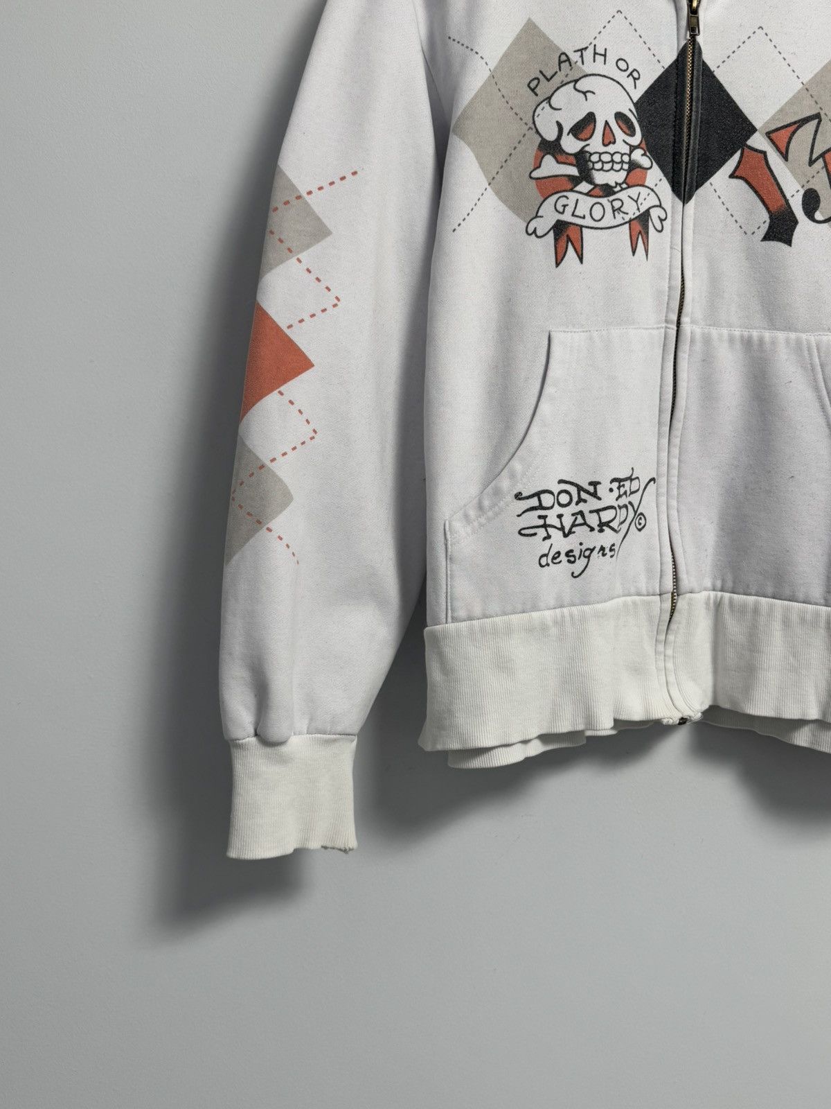 Ed Hardy × Vintage Ed Hardy Vintage Zip Hoodie Y2K style Size M / US 6-8 / IT 42-44 - 11 Thumbnail
