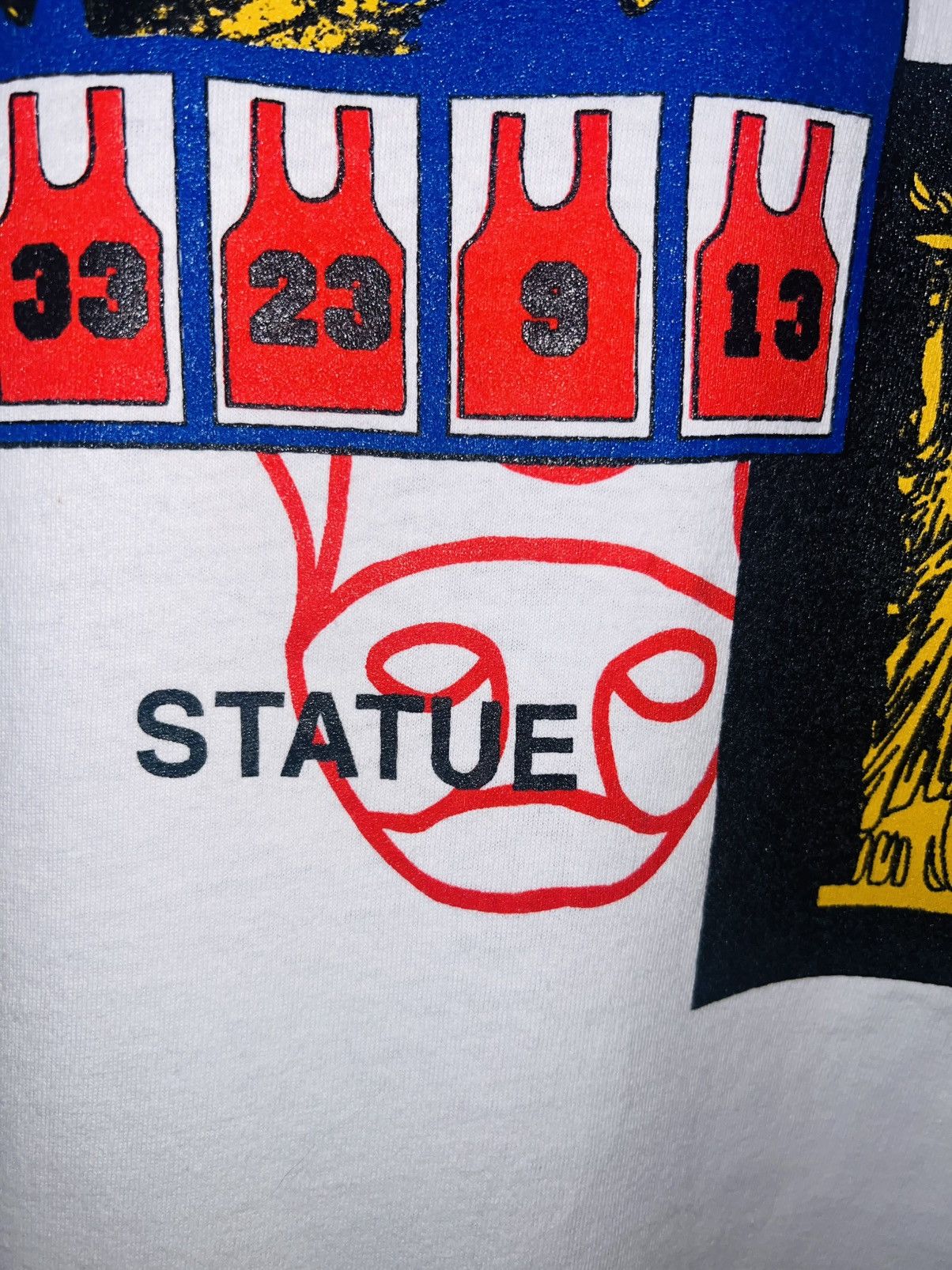Fruit Of The Loom VTG Air Jordan 90s AOP ‘Statue vs Statue’ Single Stitch Size US XXL / EU 58 / 5 - 12 Thumbnail