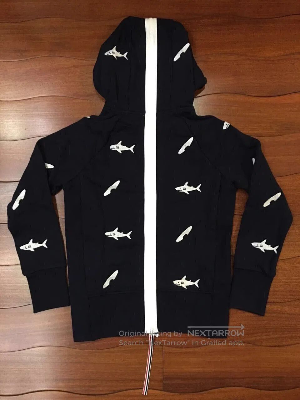 Thom Browne thom browne hooded sweatshirt with shark design. Size US S / EU 44-46 / 1 - 3 Thumbnail