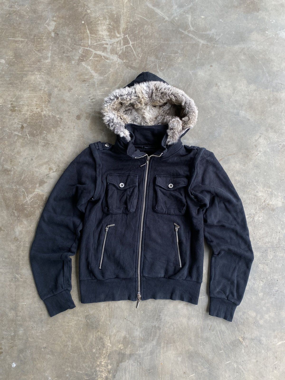 If Six Was Nine × Le Grande Bleu (L.G.B.) Sick Shoo Bee Doo with fur hoodie y2k ifsixwasnine style Size US S / EU 44-46 / 1 - 2 Thumbnail