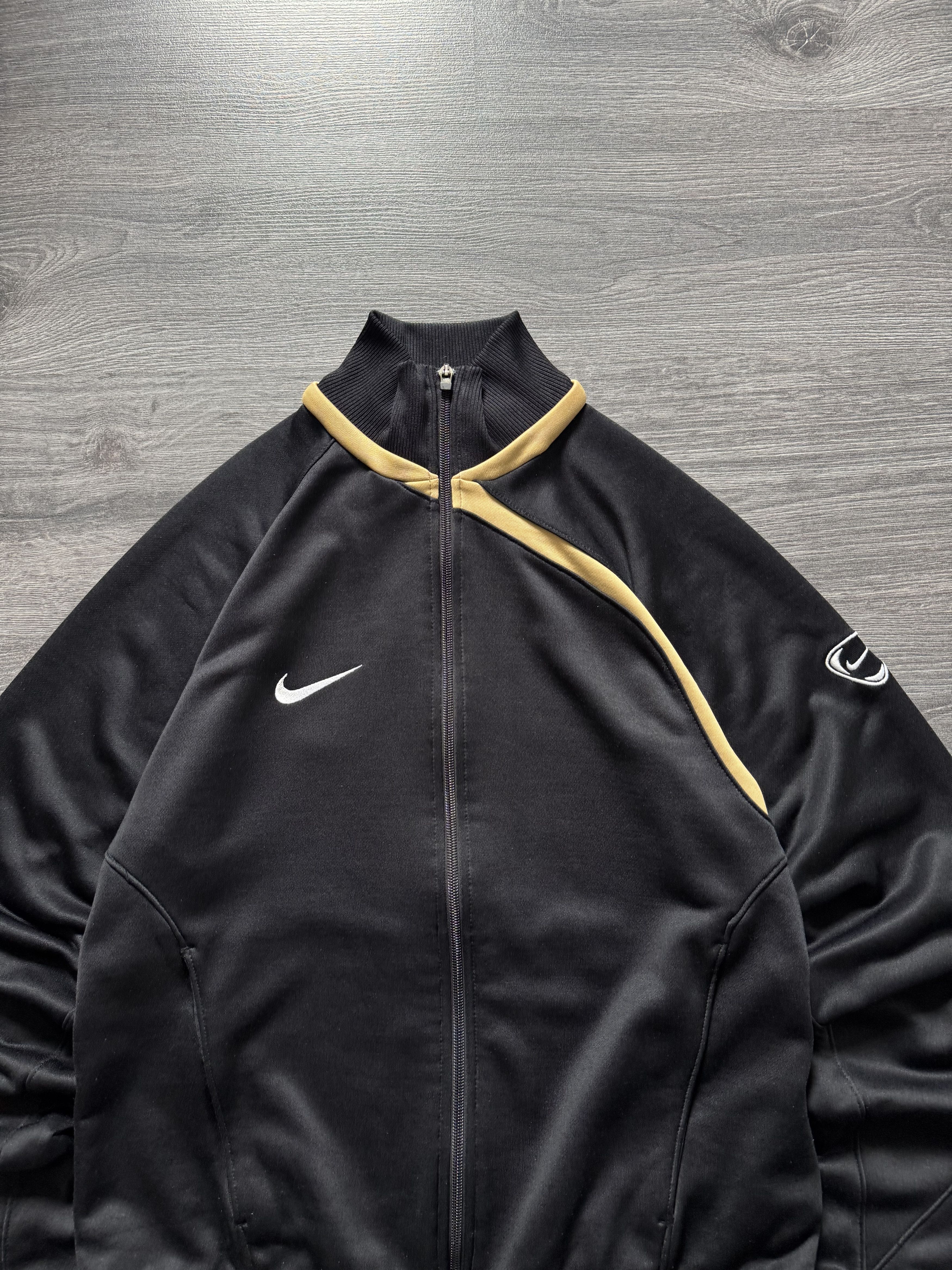 Nike Vintage Nike Track Jacket Swoosh Logo Black Size US S / EU 44-46 / 1 - 3 Thumbnail